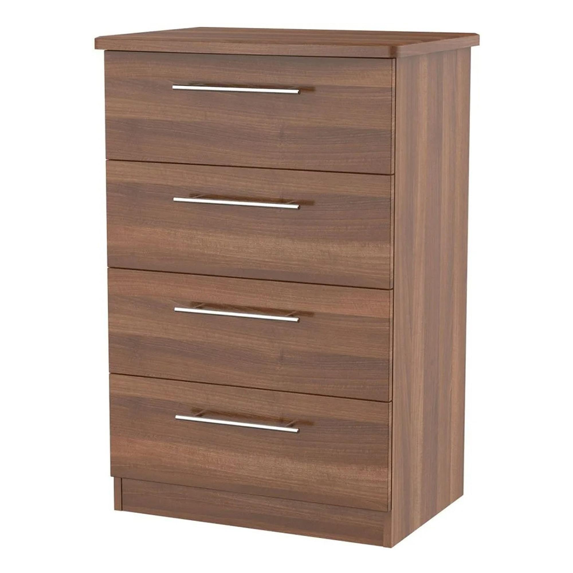 Sherwood Midi Chest - 4 Drawer - Walnut