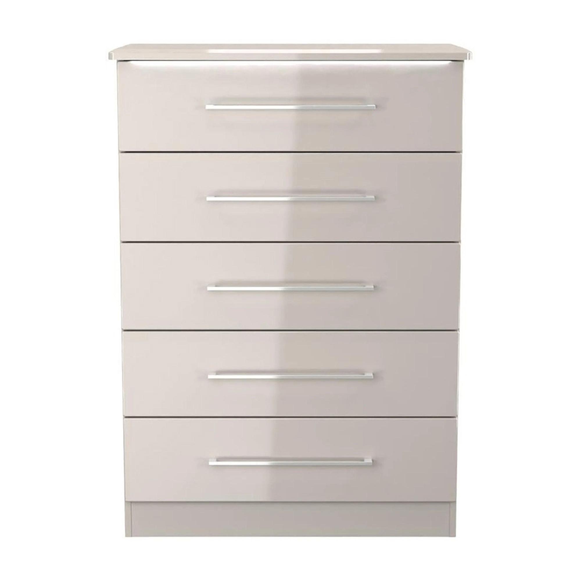 Paris Chest - 5 Drawer - Cashmere
