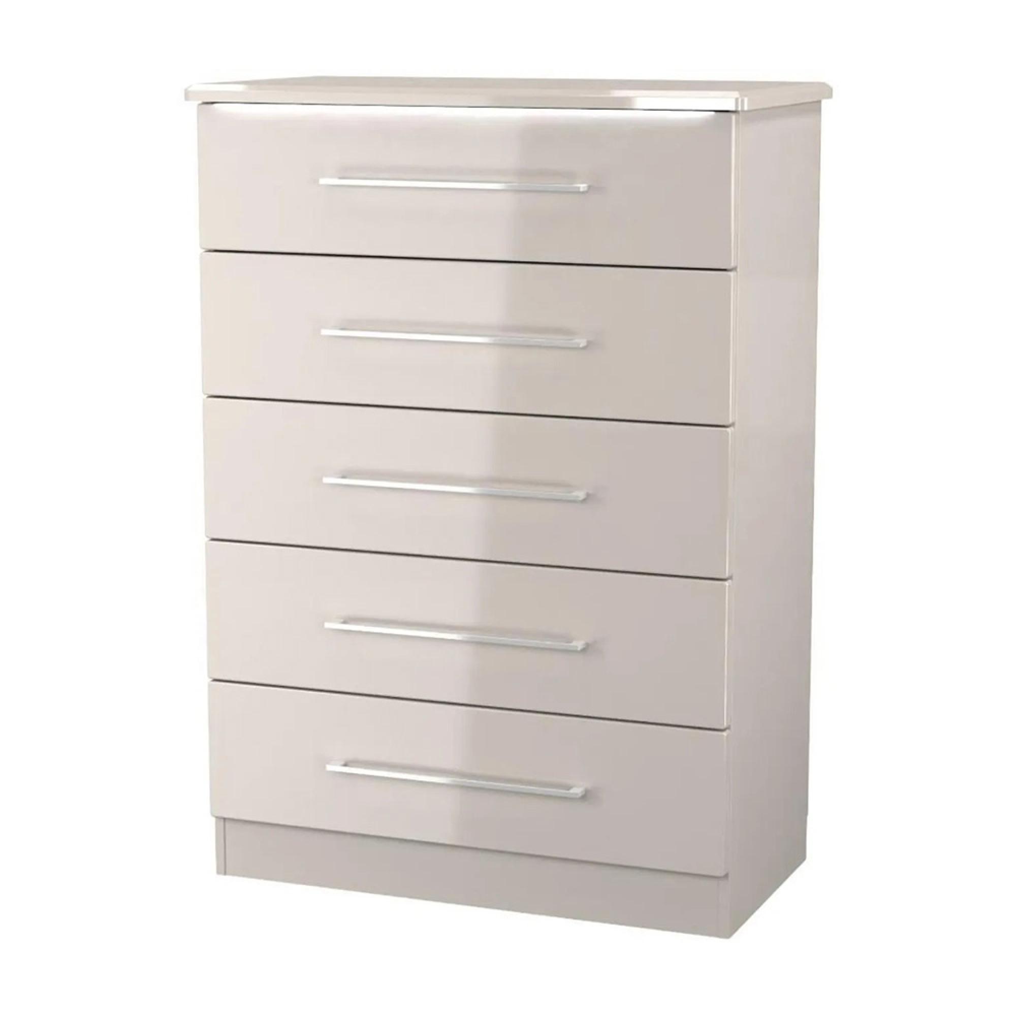 Paris Chest - 5 Drawer - Cashmere