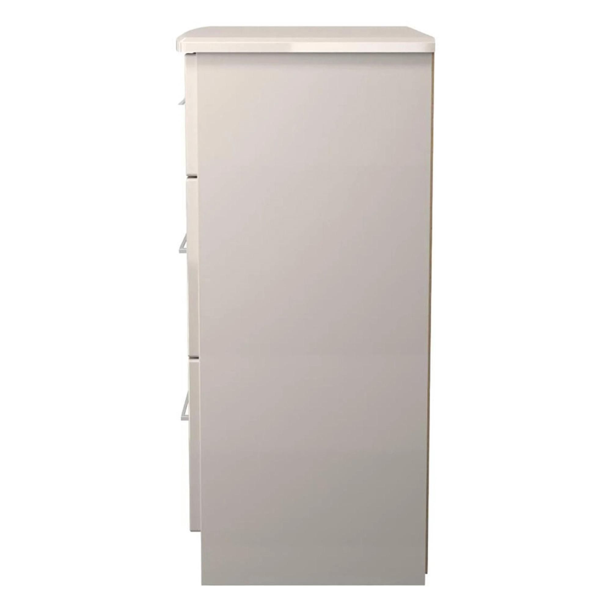 Paris Chest - Deep - 3 Drawer - Cashmere Gloss