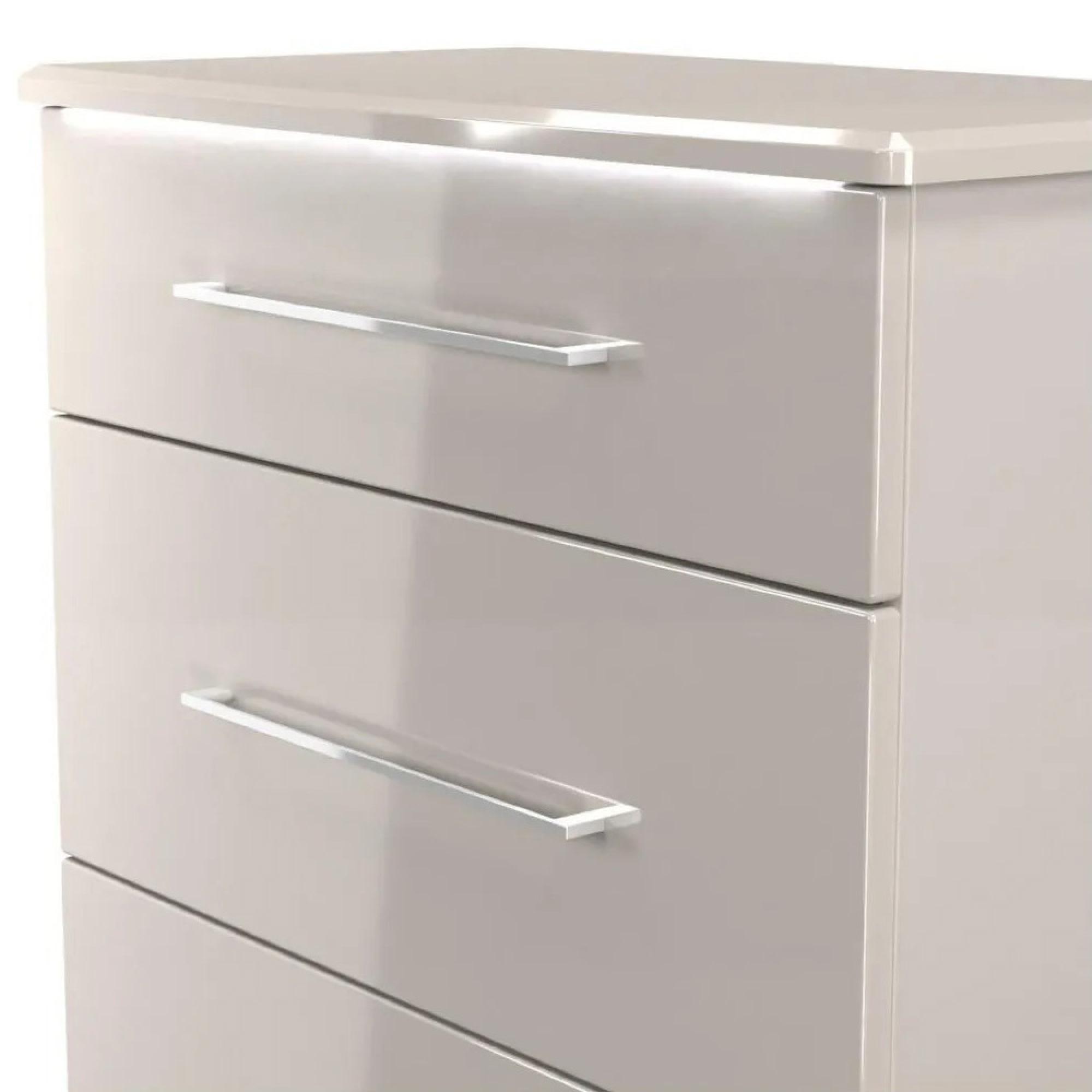 Paris Chest - Deep - 3 Drawer - Cashmere Gloss