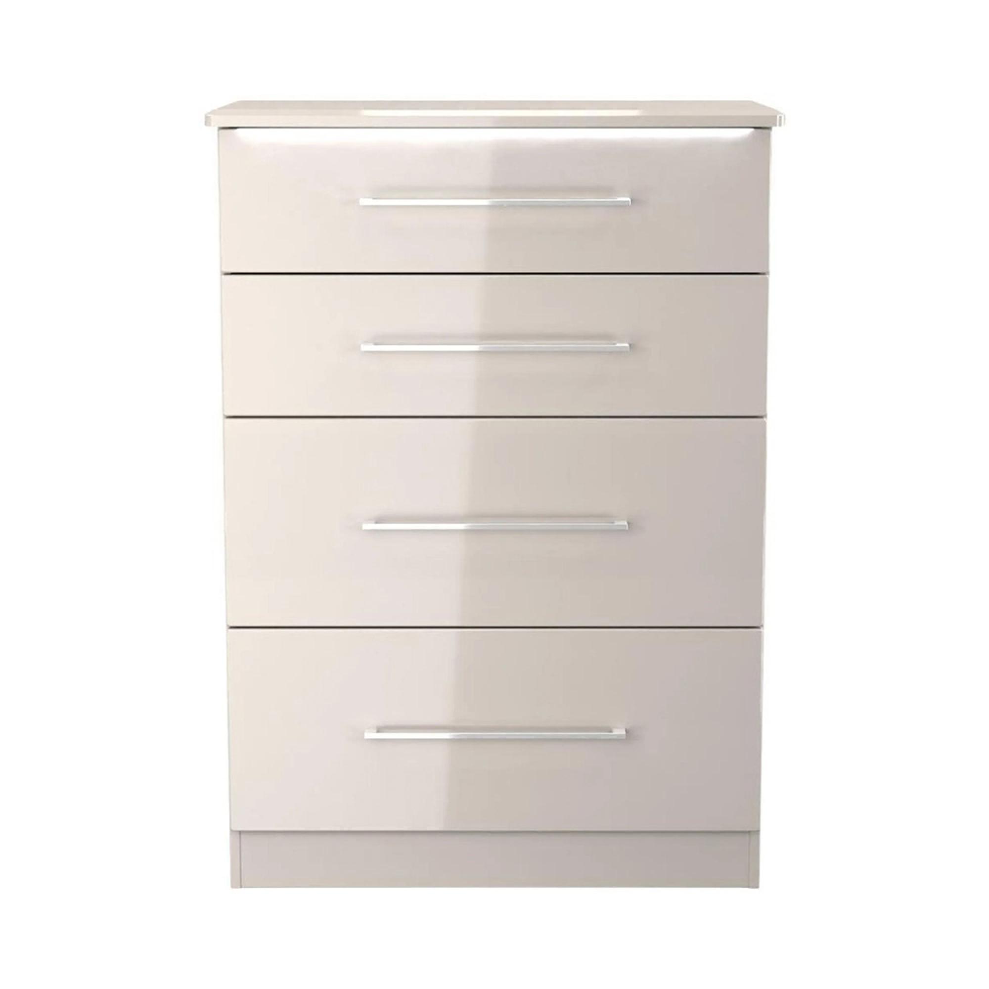 Paris Chest - Deep - 4 Drawer - Cashmere Gloss