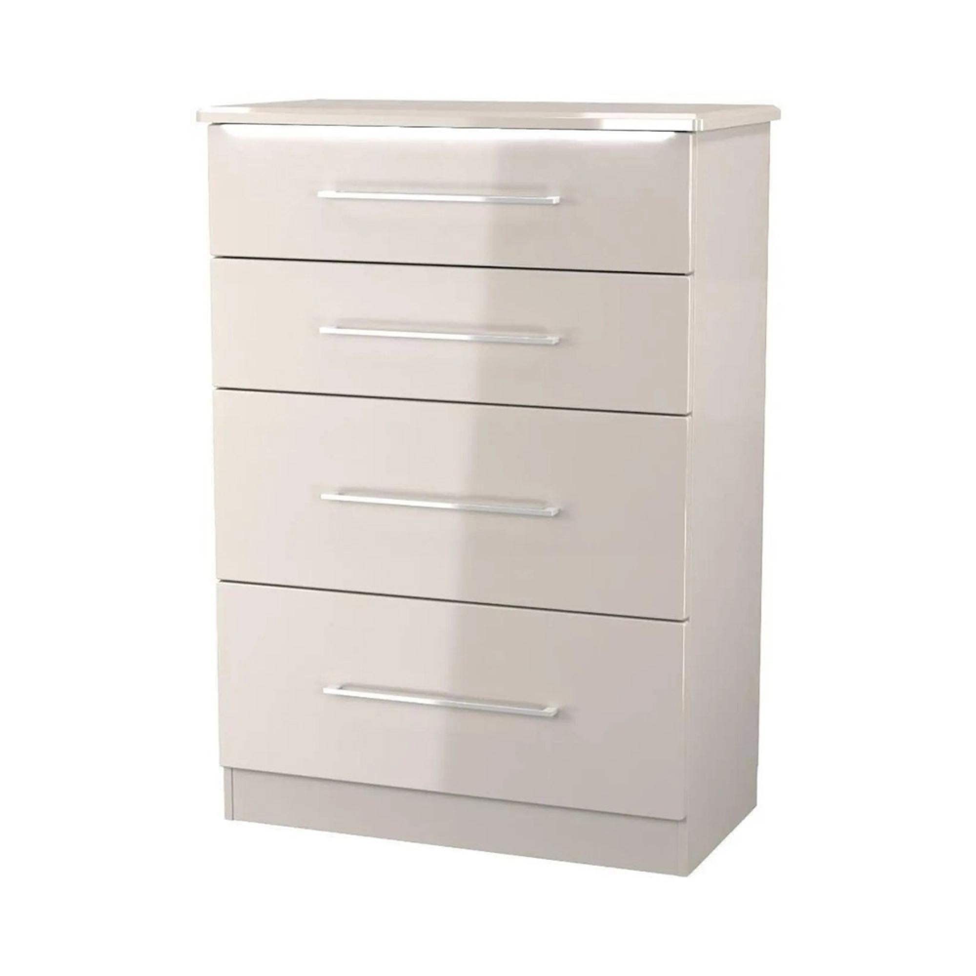 Paris Chest - Deep - 4 Drawer - Cashmere Gloss