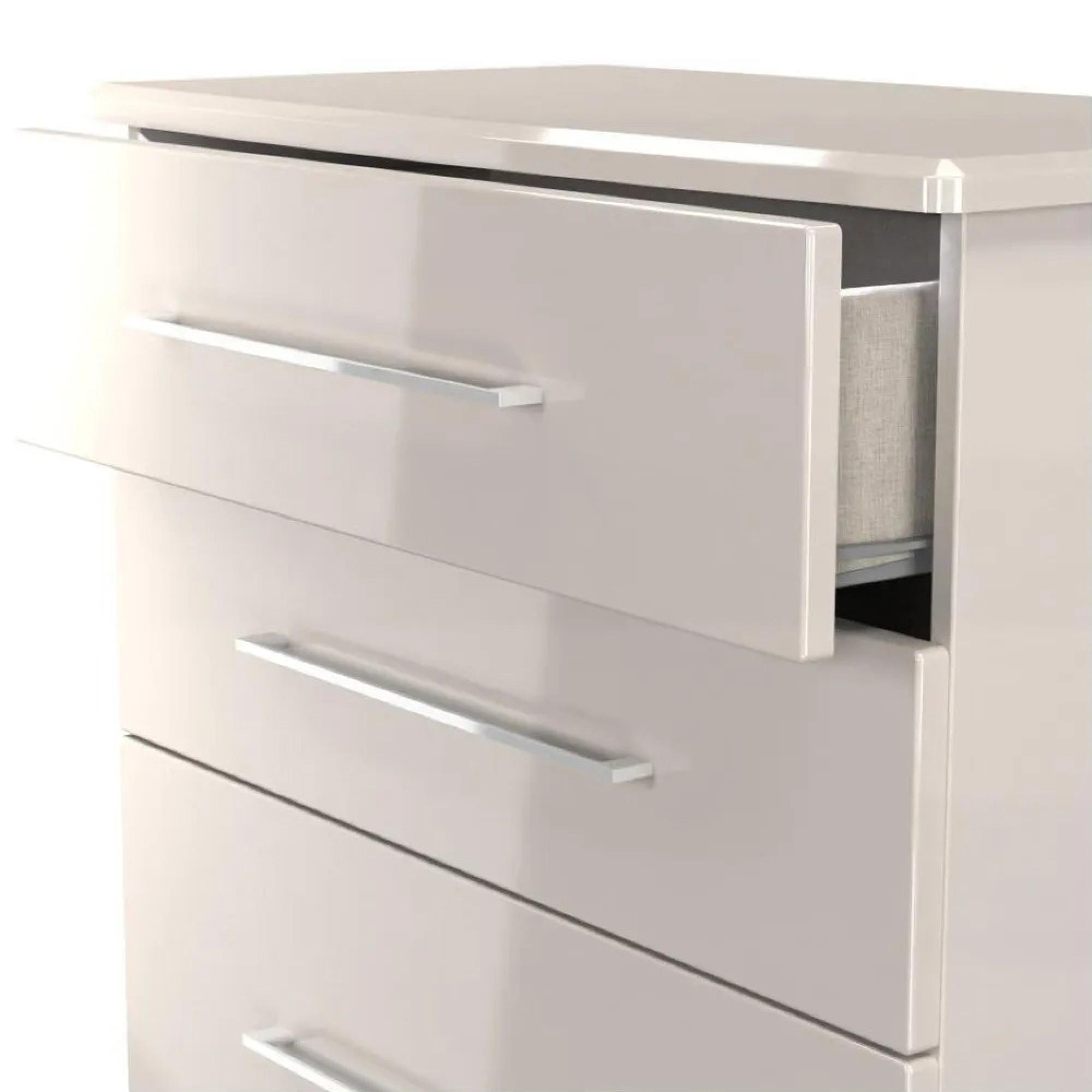 Paris Chest - Deep - 4 Drawer - Cashmere Gloss