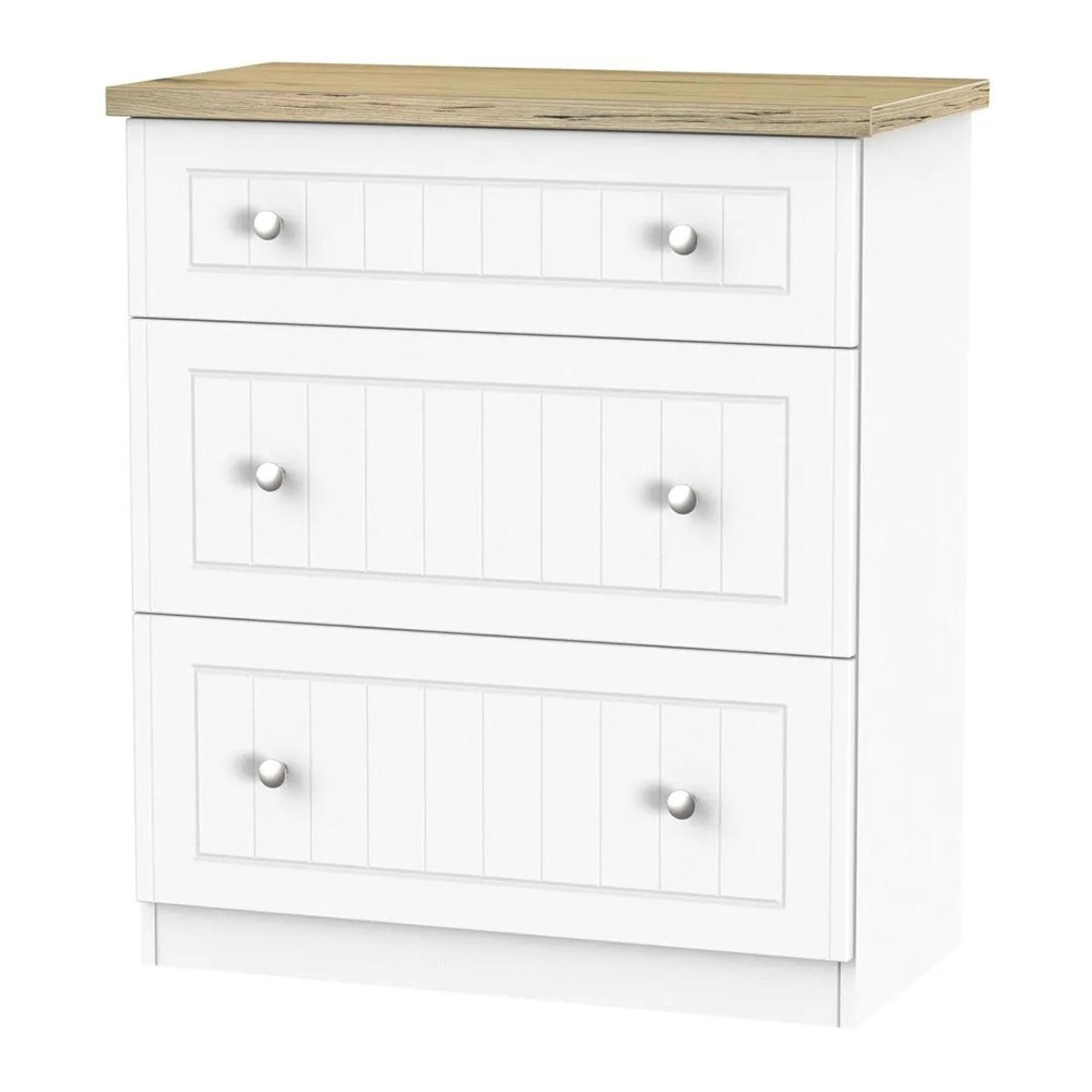 Vienna Chest - 3 Drawer - Deep - Porcelain