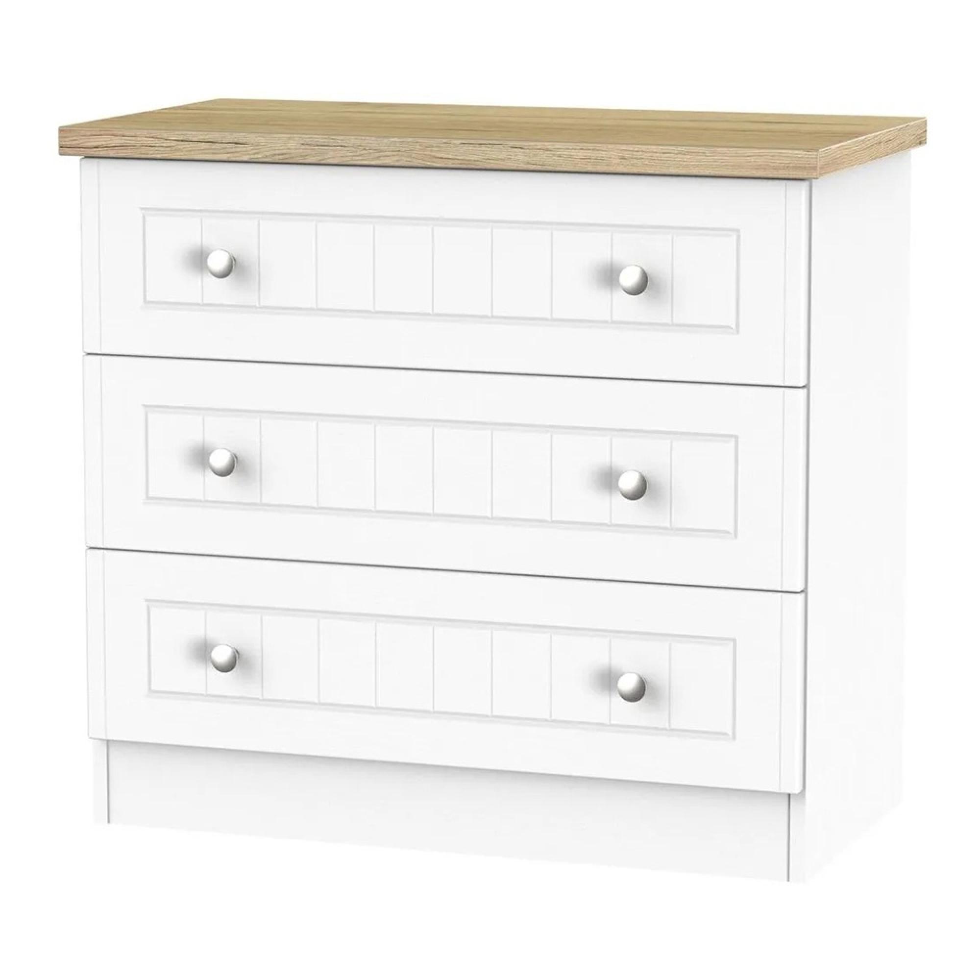 Vienna Chest - 3 Drawer - Small - Porcelain