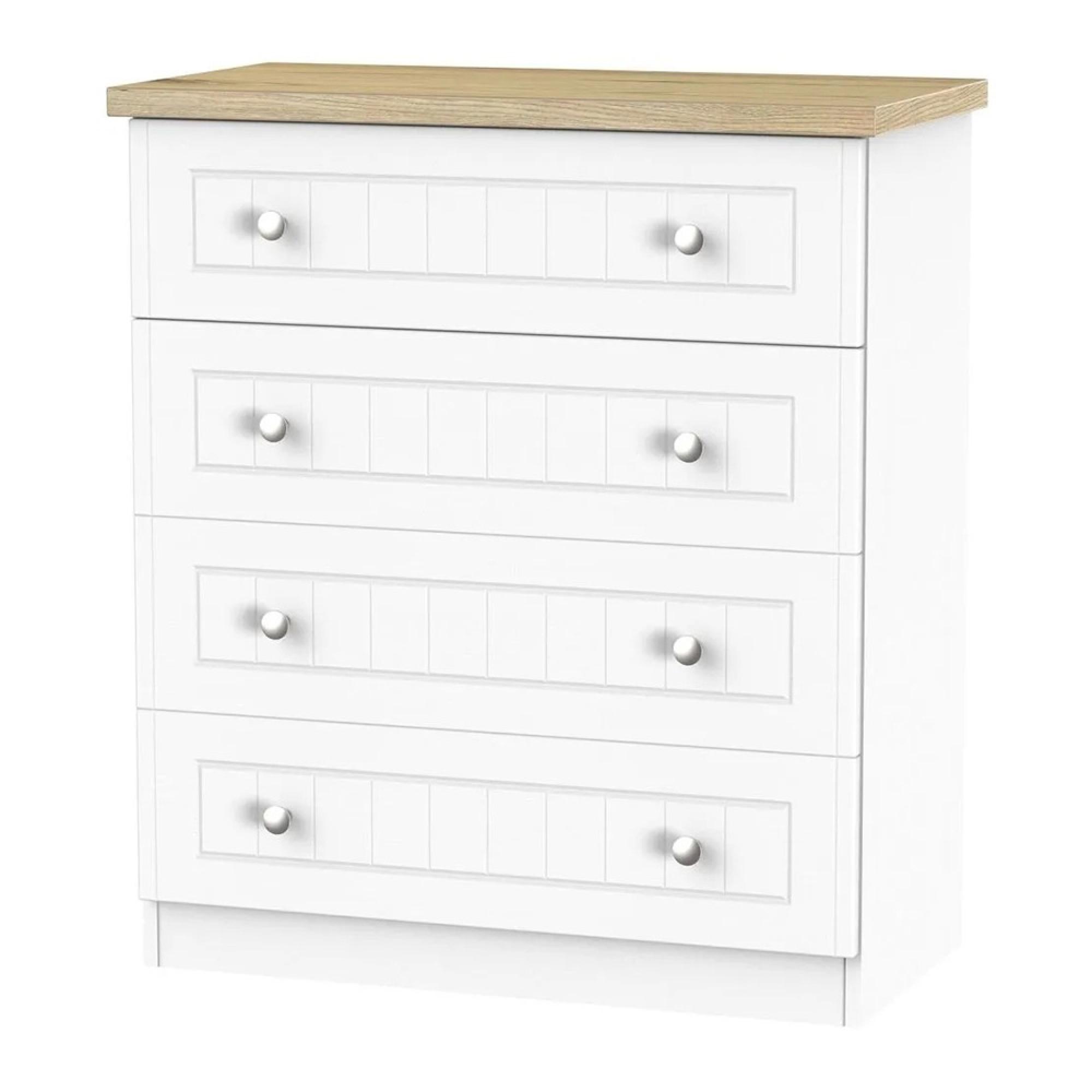 Vienna Chest - 4 Drawer - Porcelain