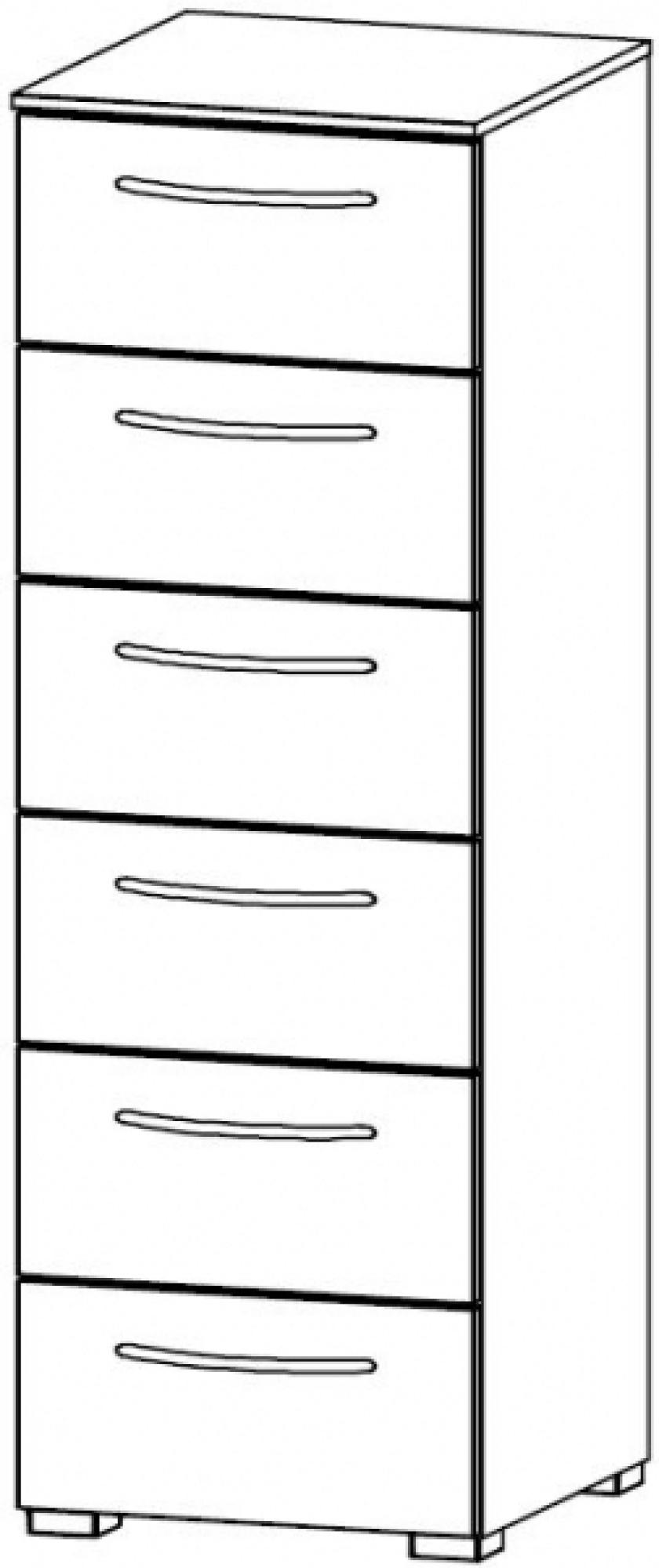 7D11 : 6 Drawer Chest - Assembled