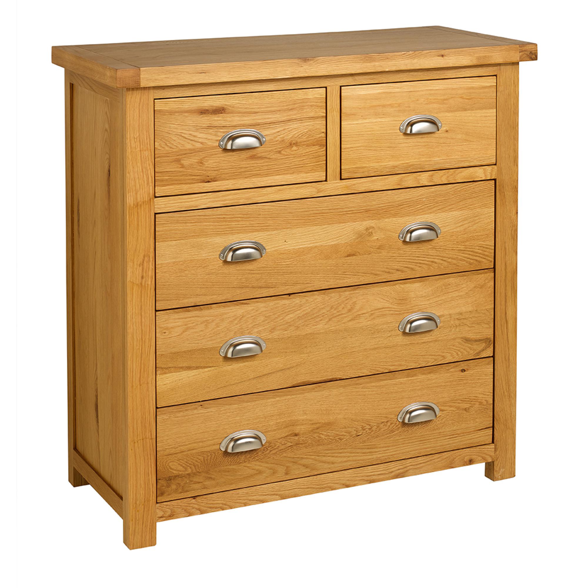 Woburn Chest - 3+2 Drawer - Rustic Oak