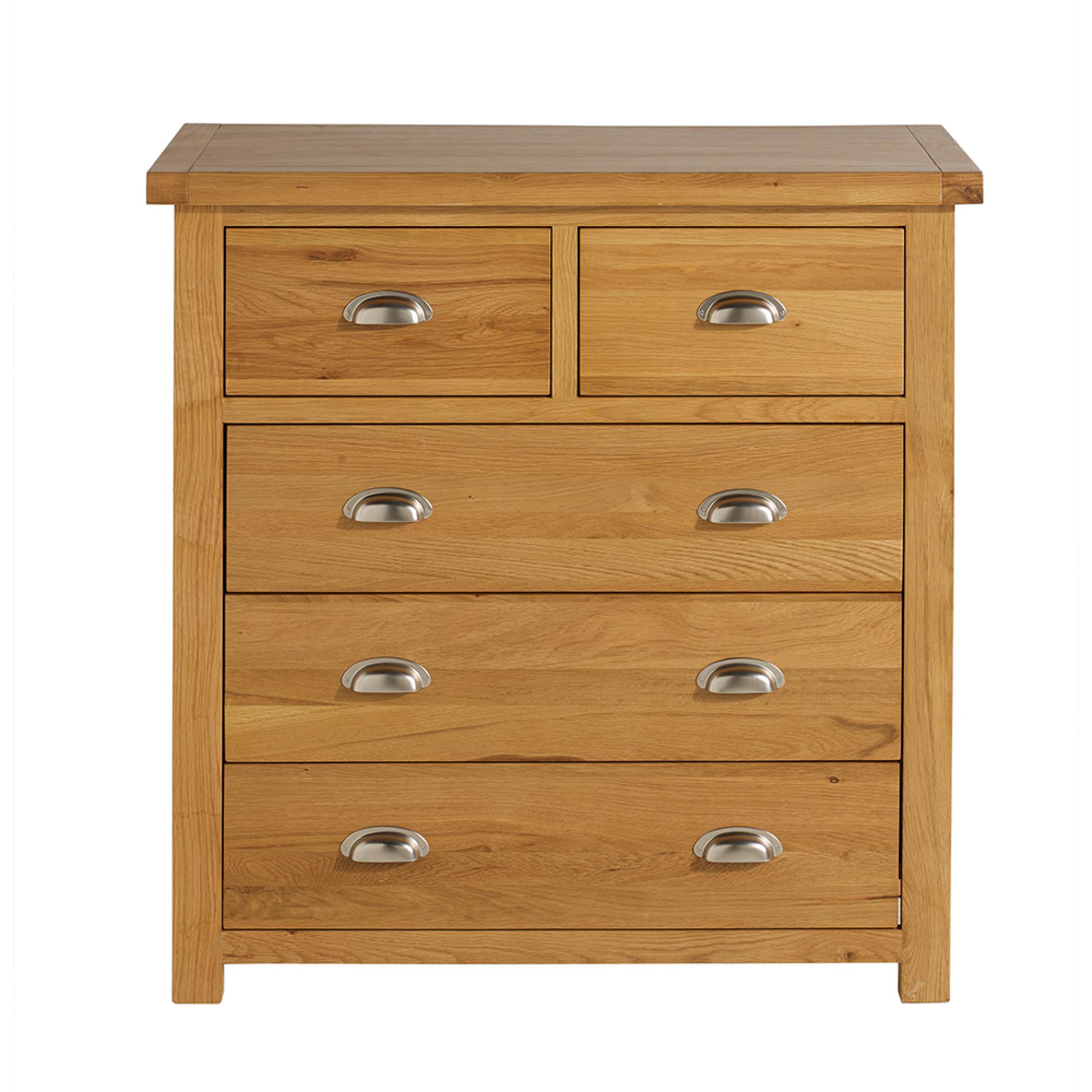 Woburn Chest - 3+2 Drawer - Rustic Oak