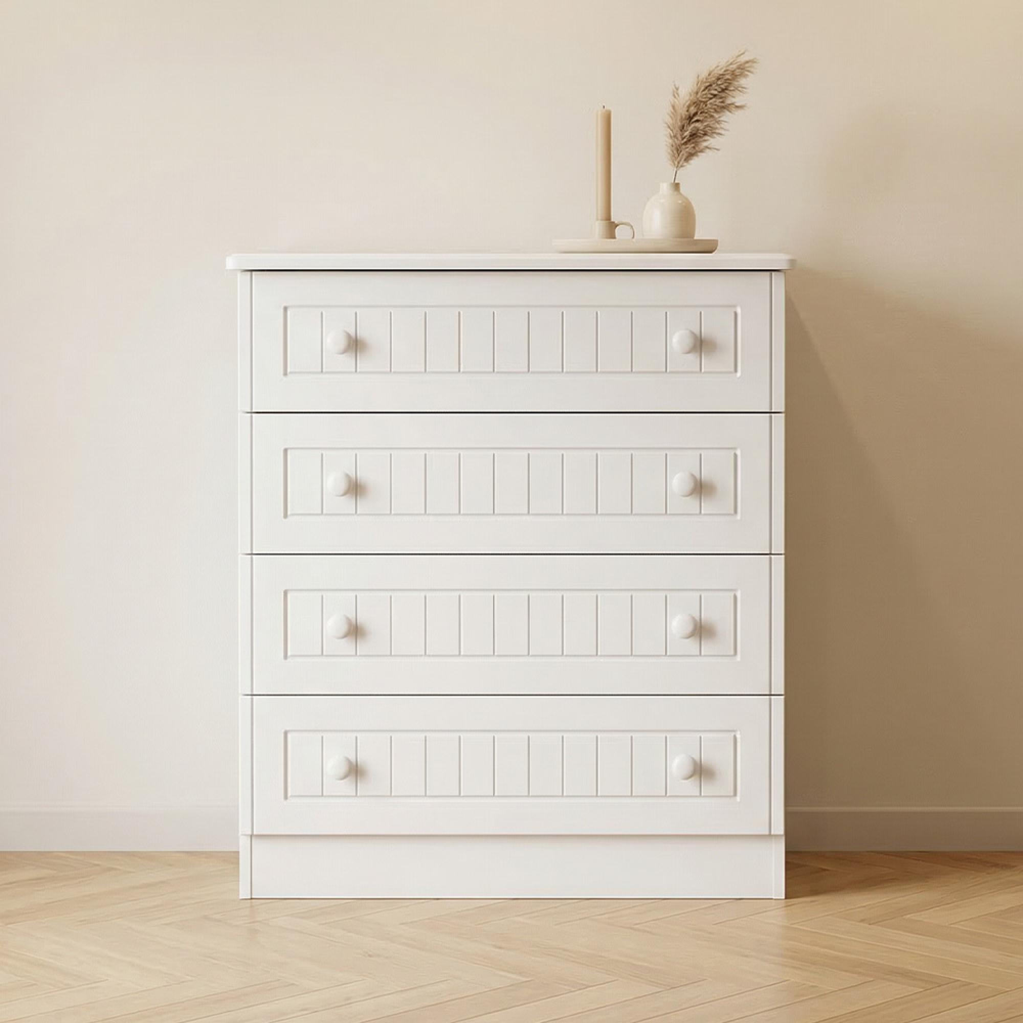 Warwick Chest - 4 Drawer - White