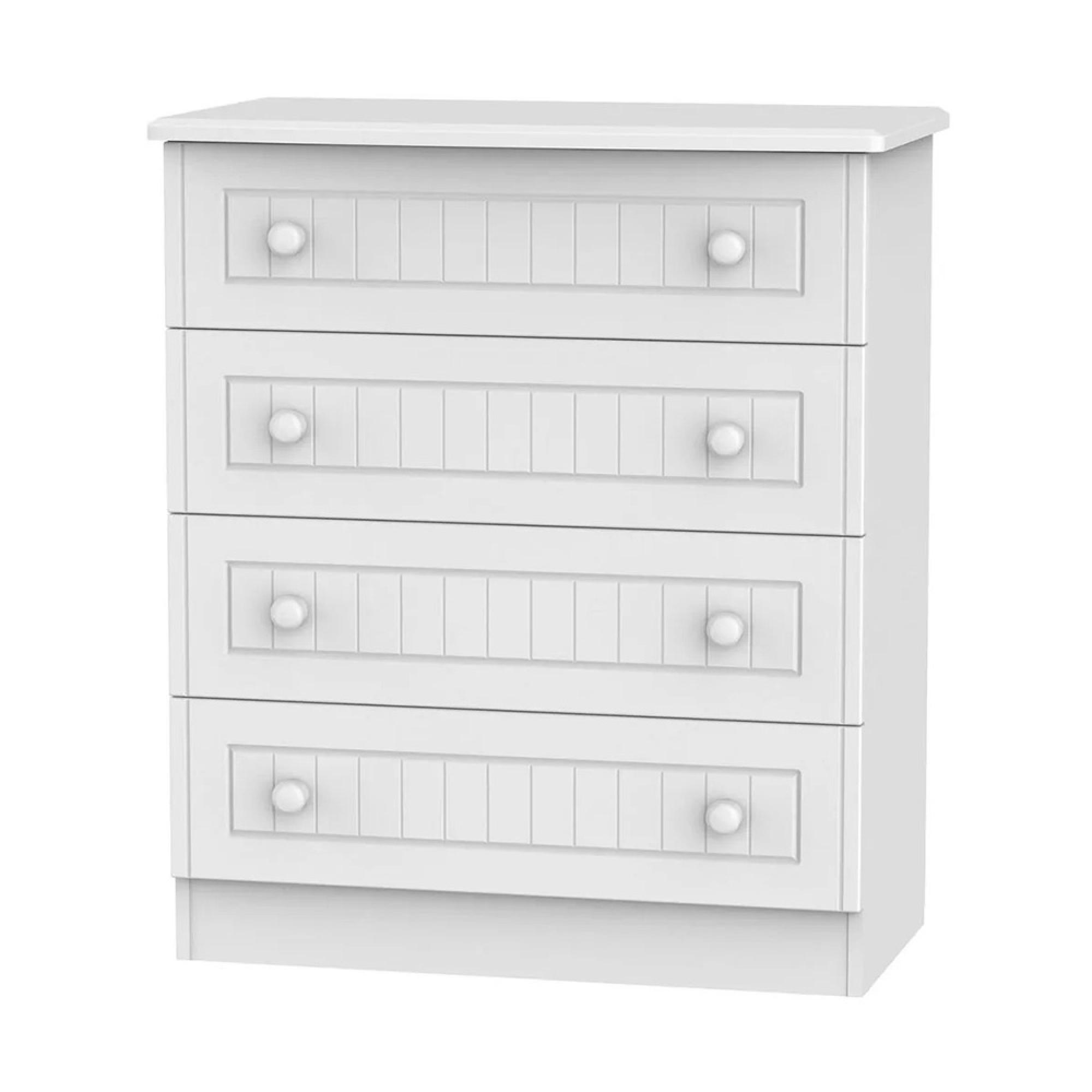Warwick Chest - 4 Drawer - White