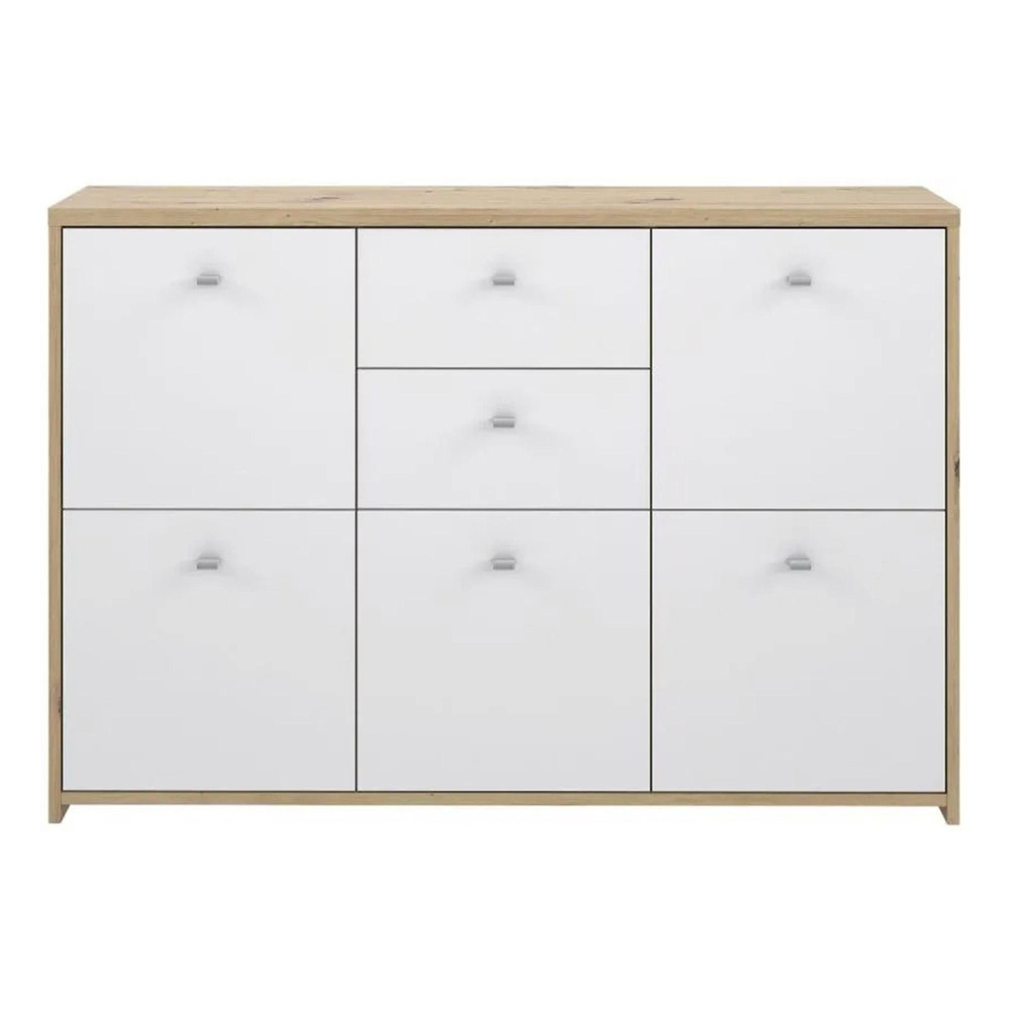 Best Chest - 5 Door - 2 Drawer - Wide - Oak and White