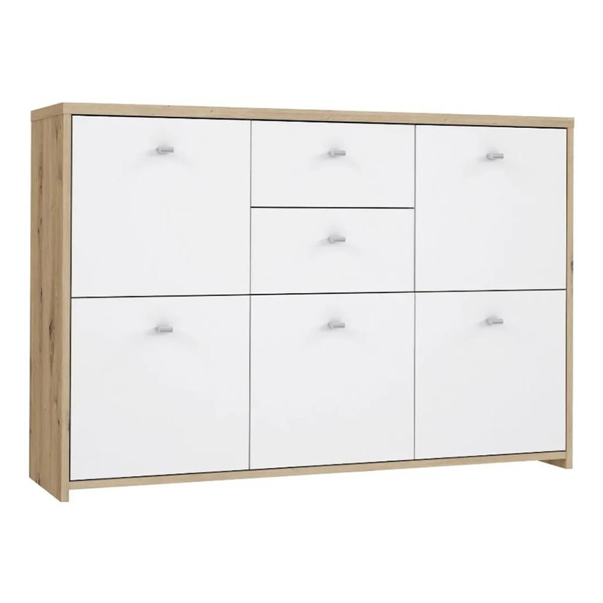 Best Chest - 5 Door - 2 Drawer - Wide - Oak and White