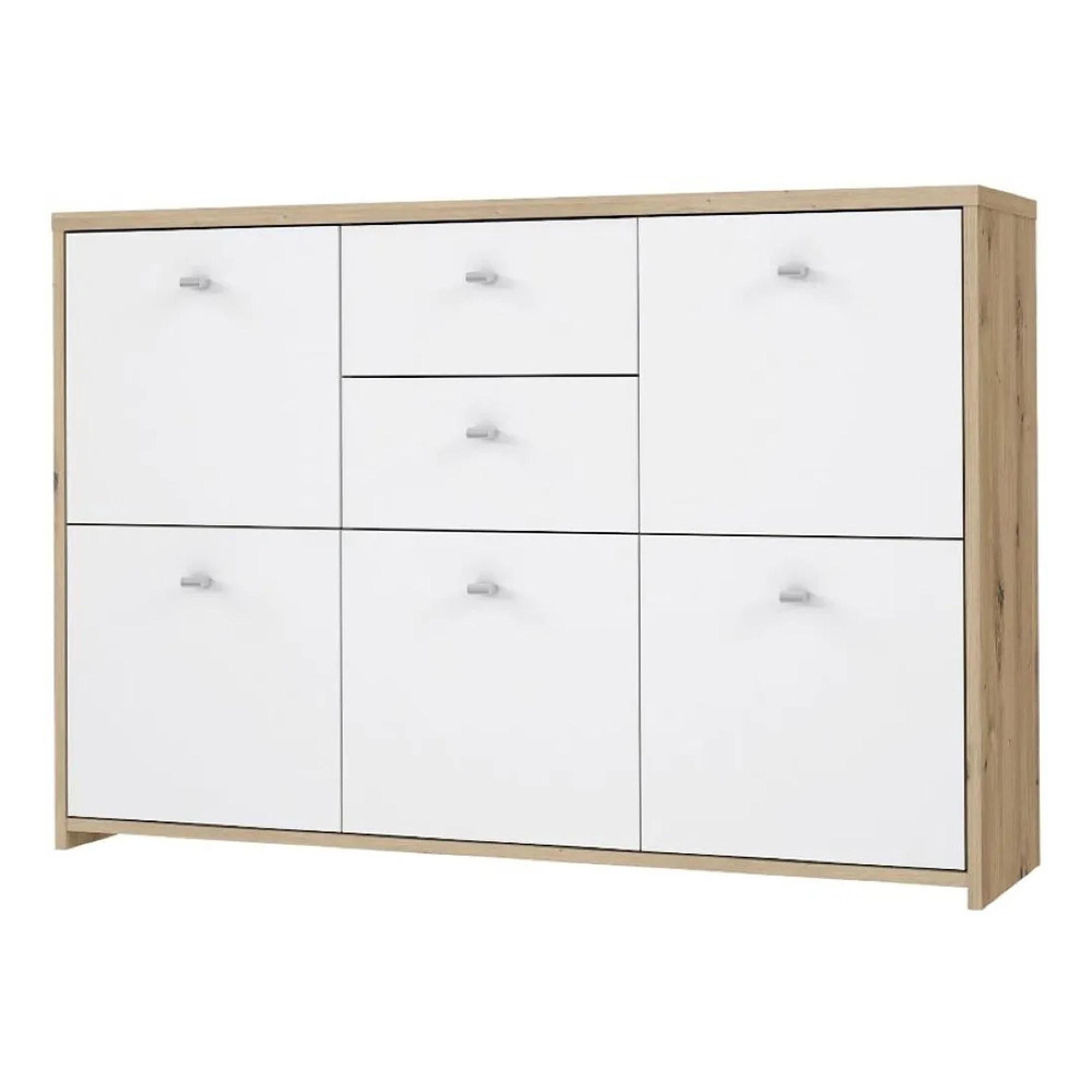 Best Chest - 5 Door - 2 Drawer - Wide - Oak and White