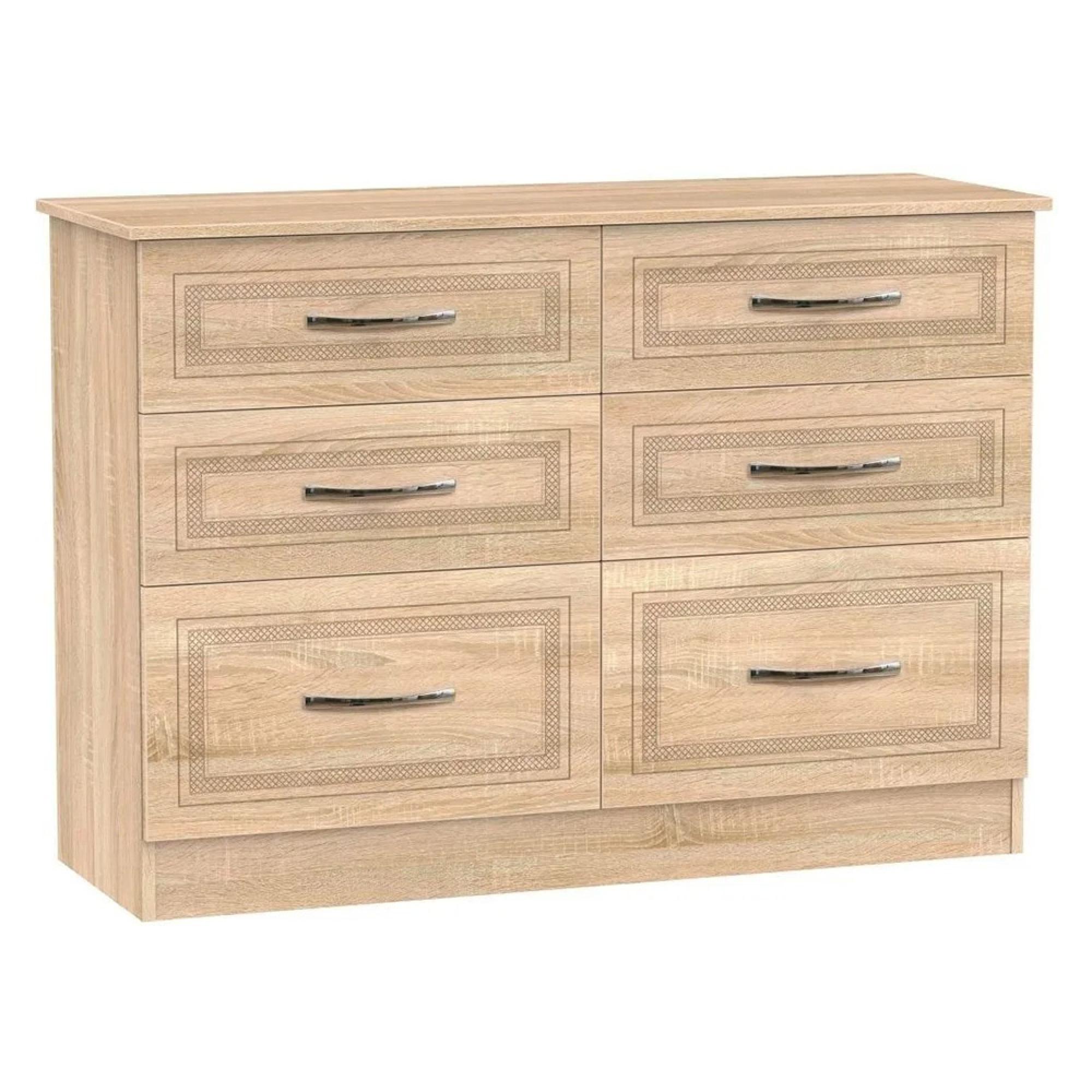 Dorset Chest - 6 Drawer - Midi - Oak