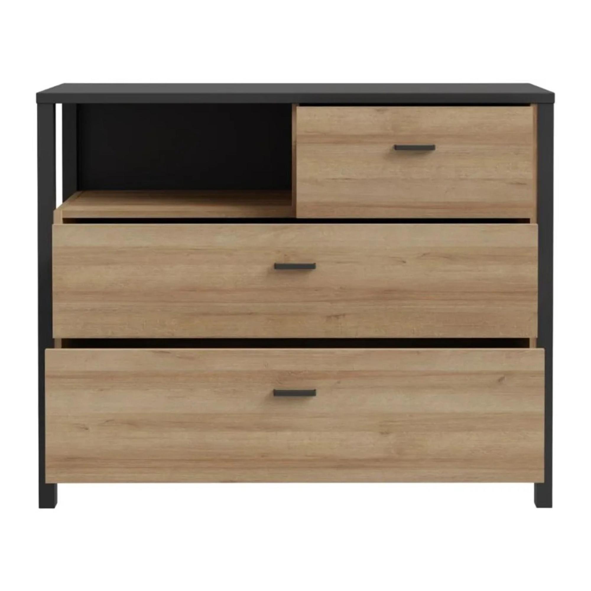 High Rock Chest - 3 Drawer - Small - Oak