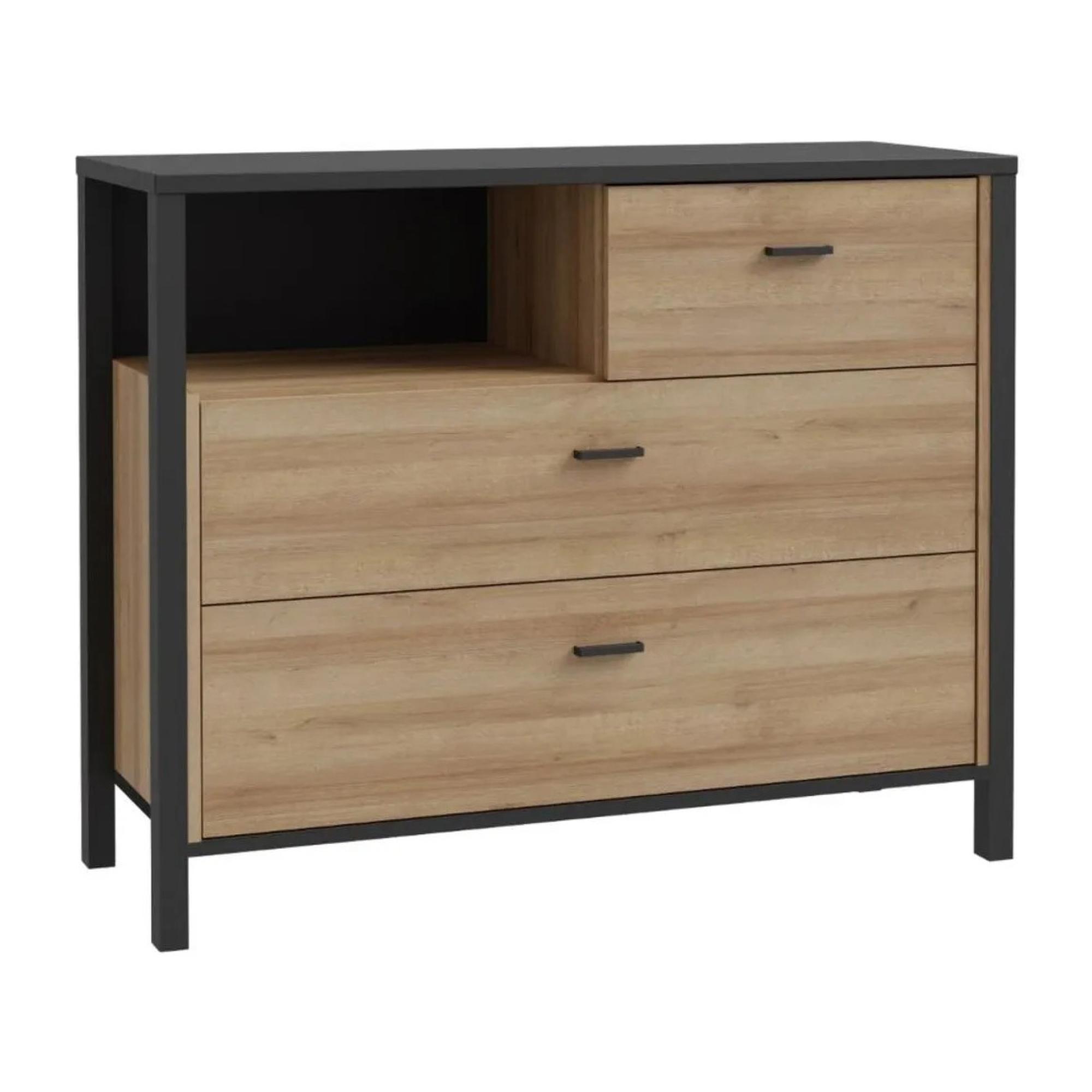 High Rock Chest - 3 Drawer - Small - Oak