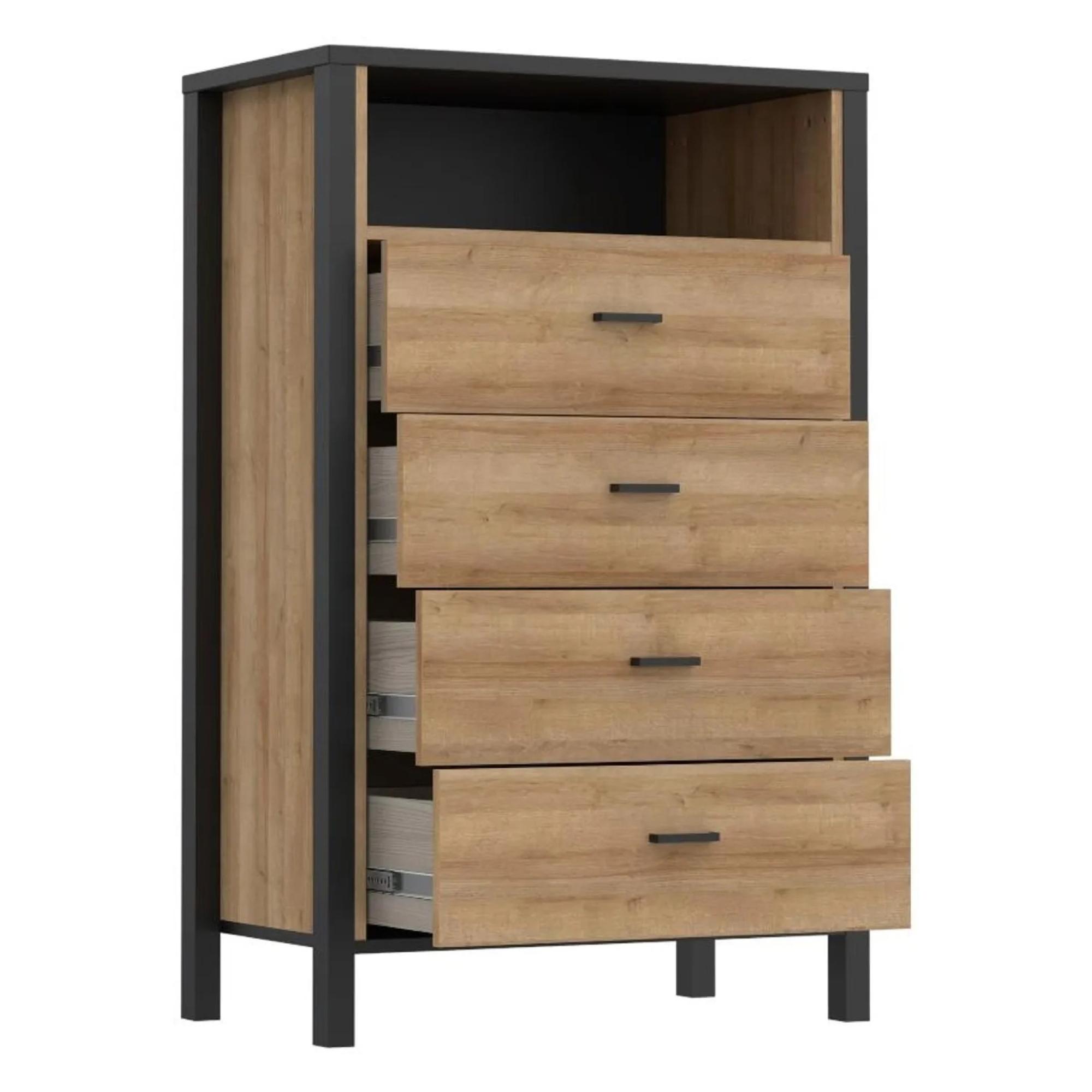 High Rock Chest - 4 Drawer - Oak