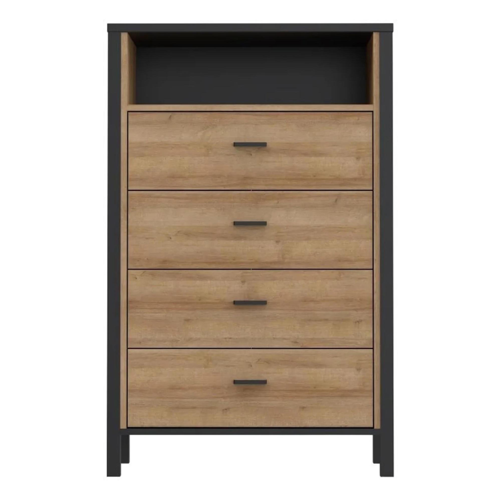 High Rock Chest - 4 Drawer - Oak