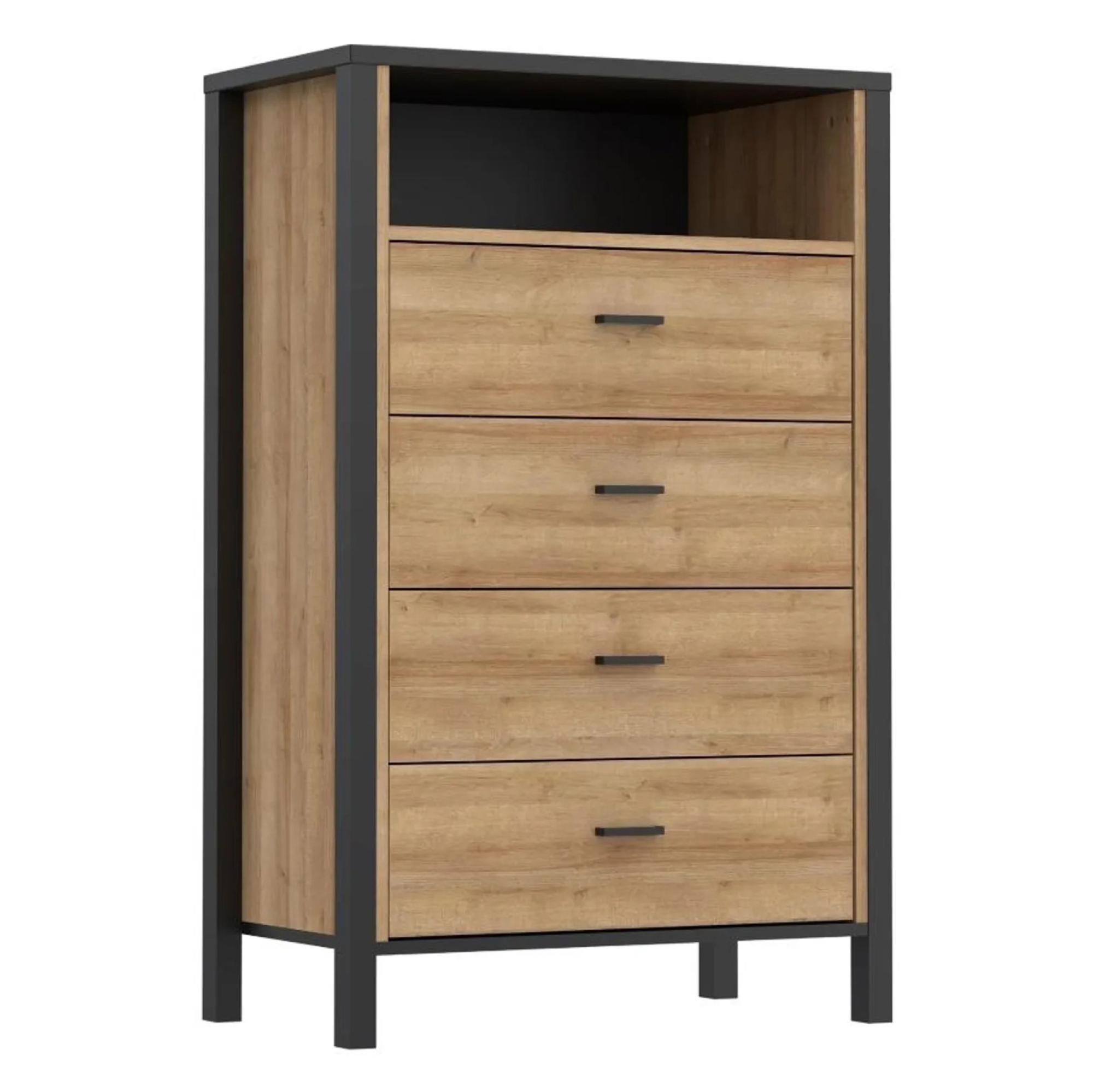 High Rock Chest - 4 Drawer - Oak