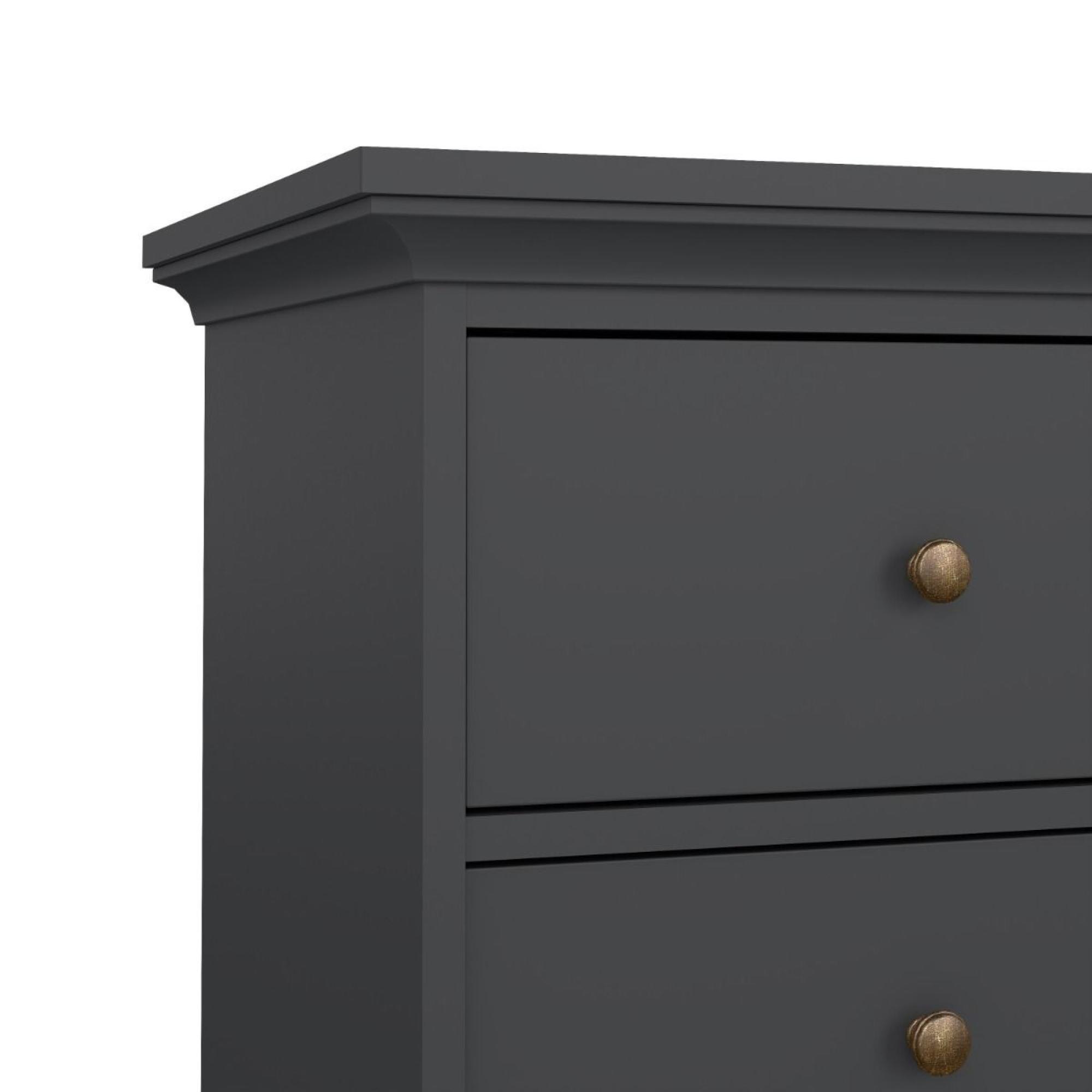 Paris Chest - 2+2 Drawer - Grey