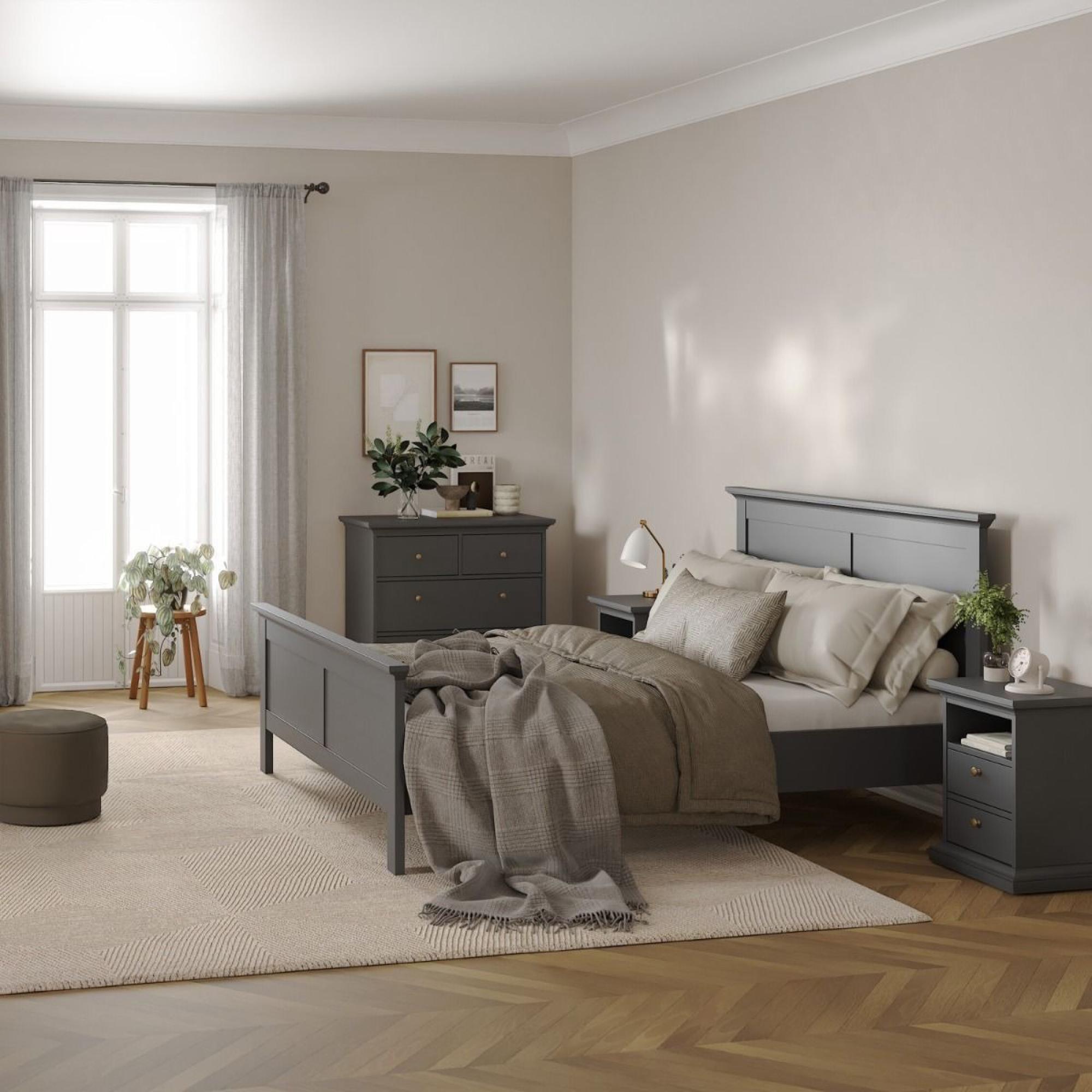 Paris Chest - 2+2 Drawer - Grey