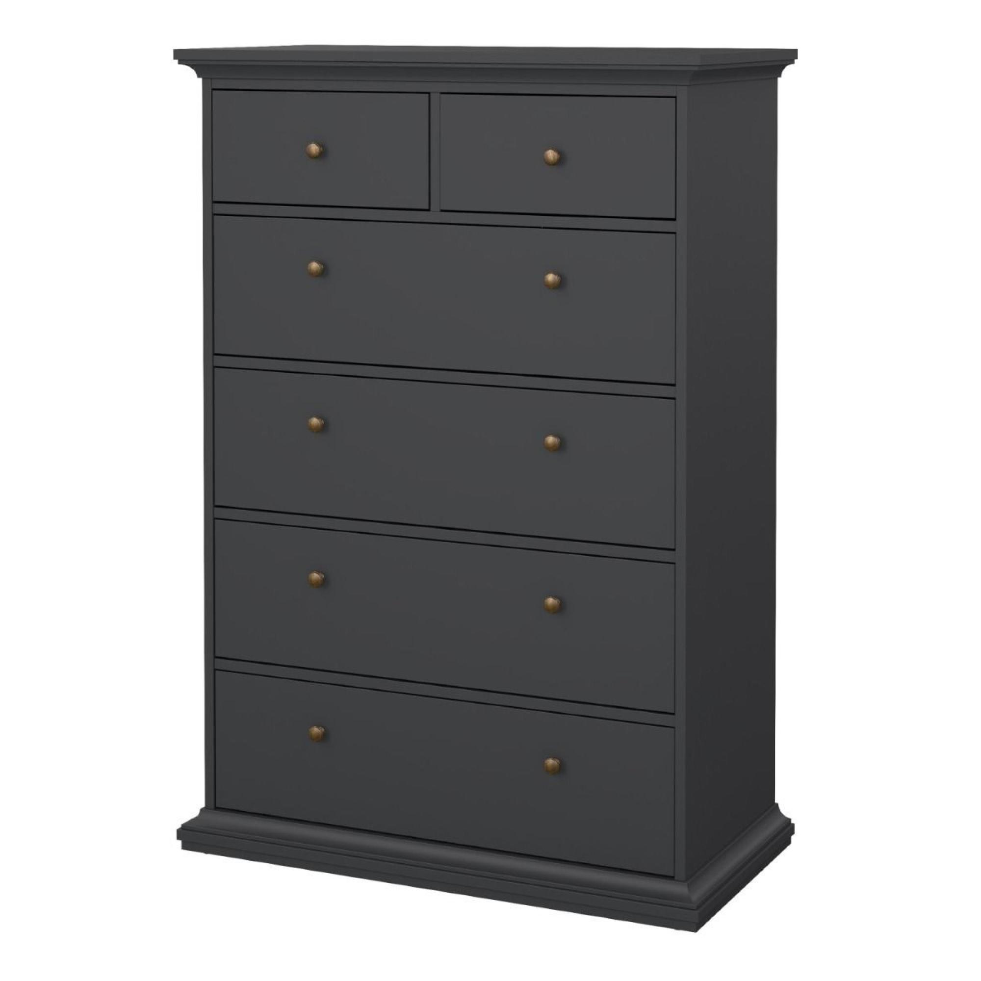 Paris Chest - 2+4 Drawer - Grey
