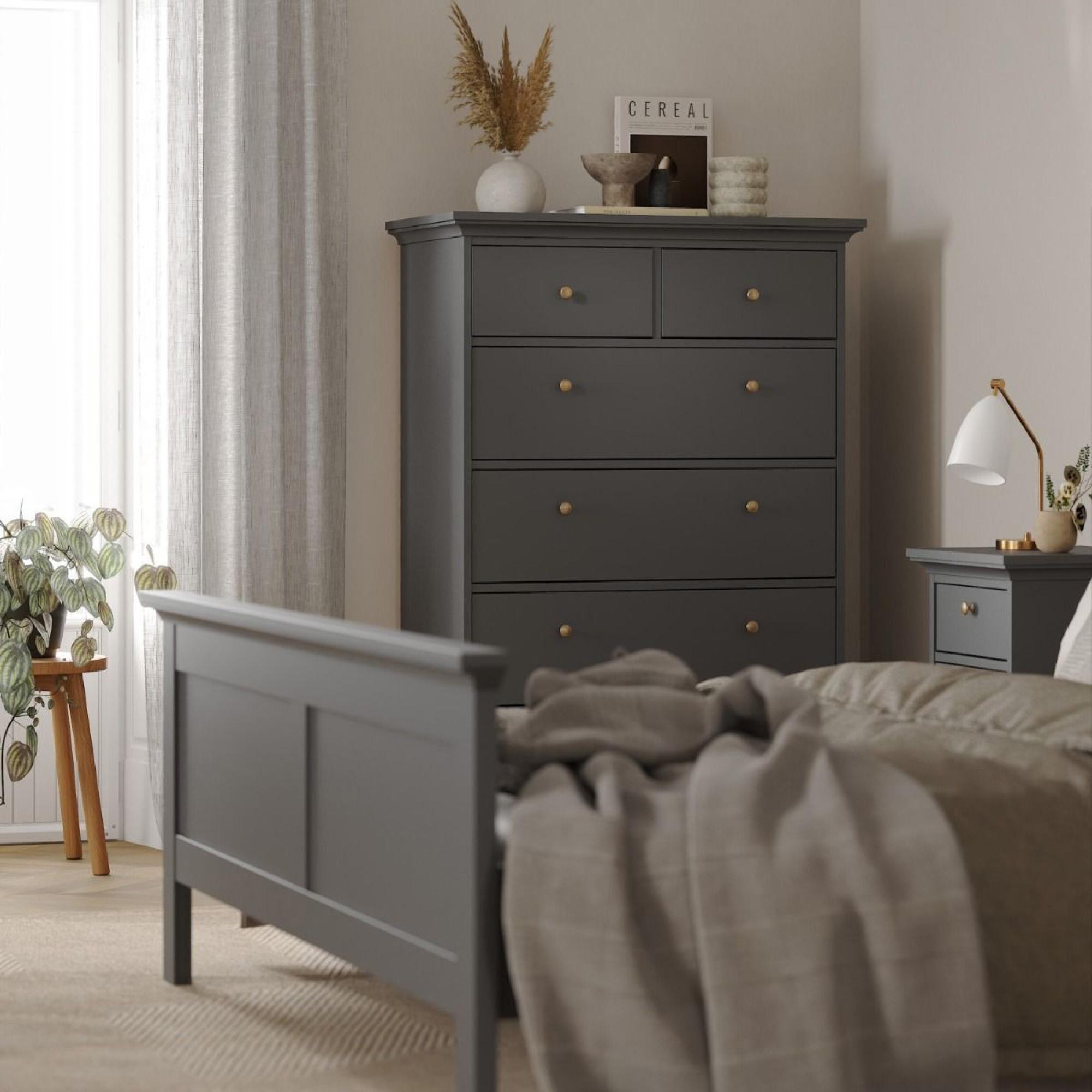 Paris Chest - 2+4 Drawer - Grey