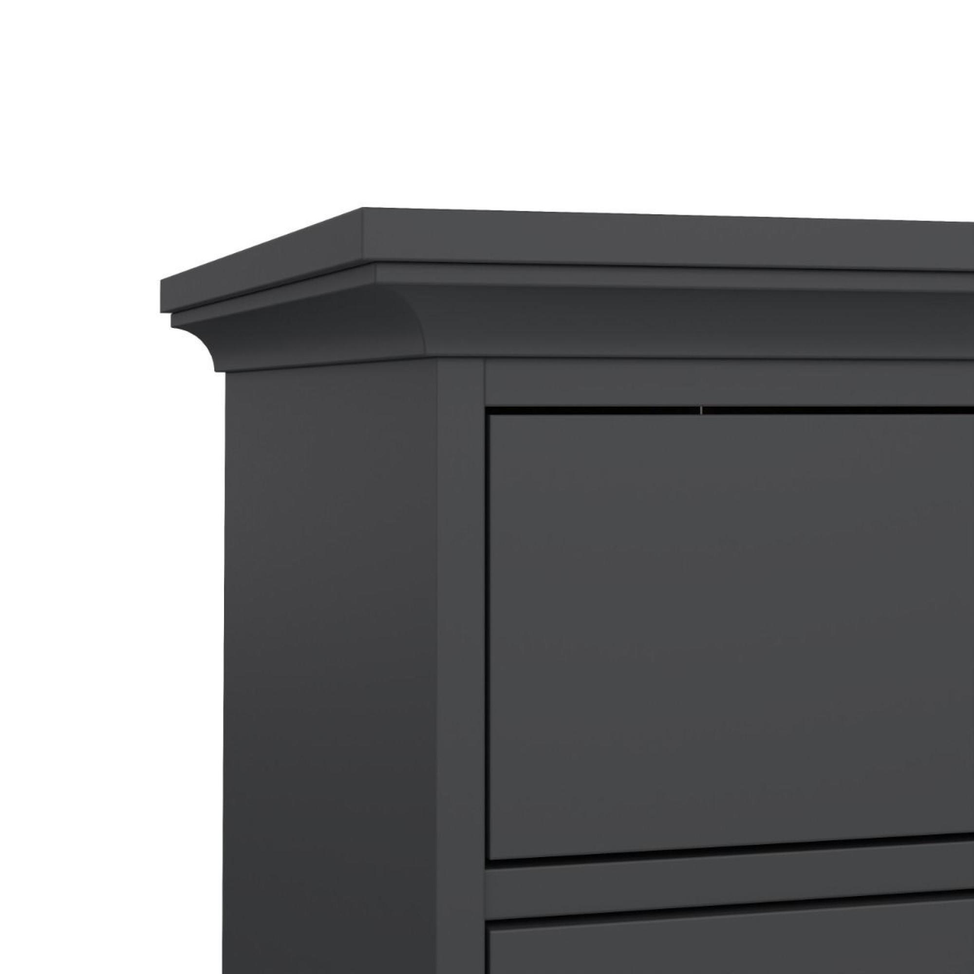 Paris Chest - 5 Drawer - Narrow - Grey