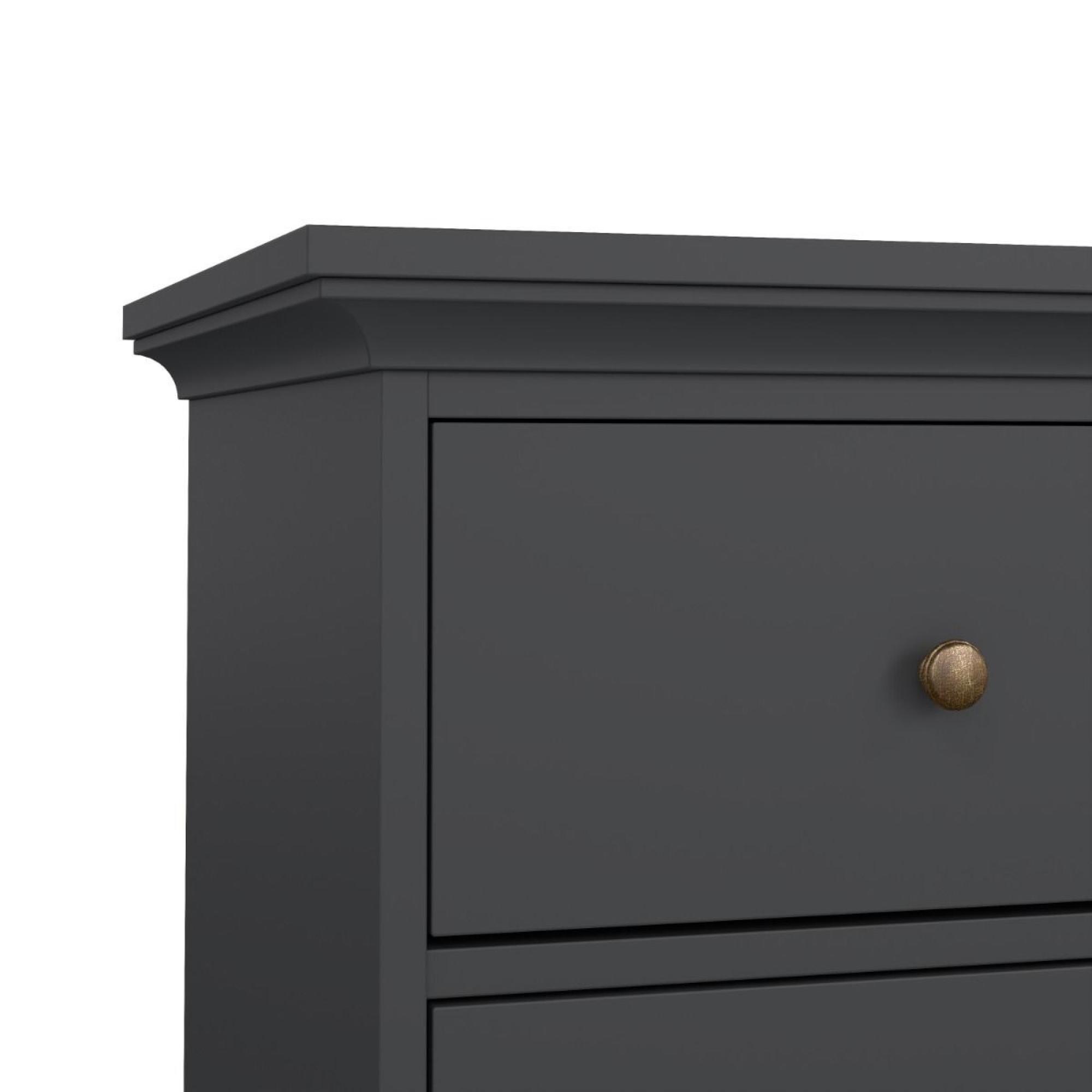 Paris Chest - 8 Drawer - Wide - Grey