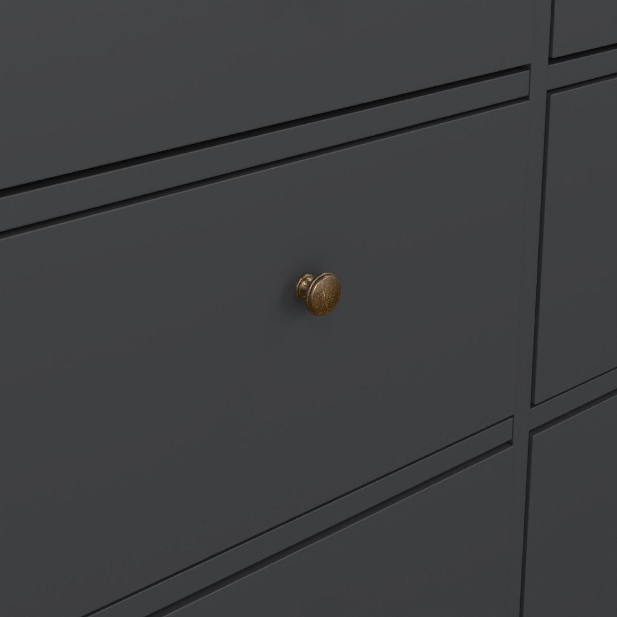 Paris Chest - 8 Drawer - Wide - Grey