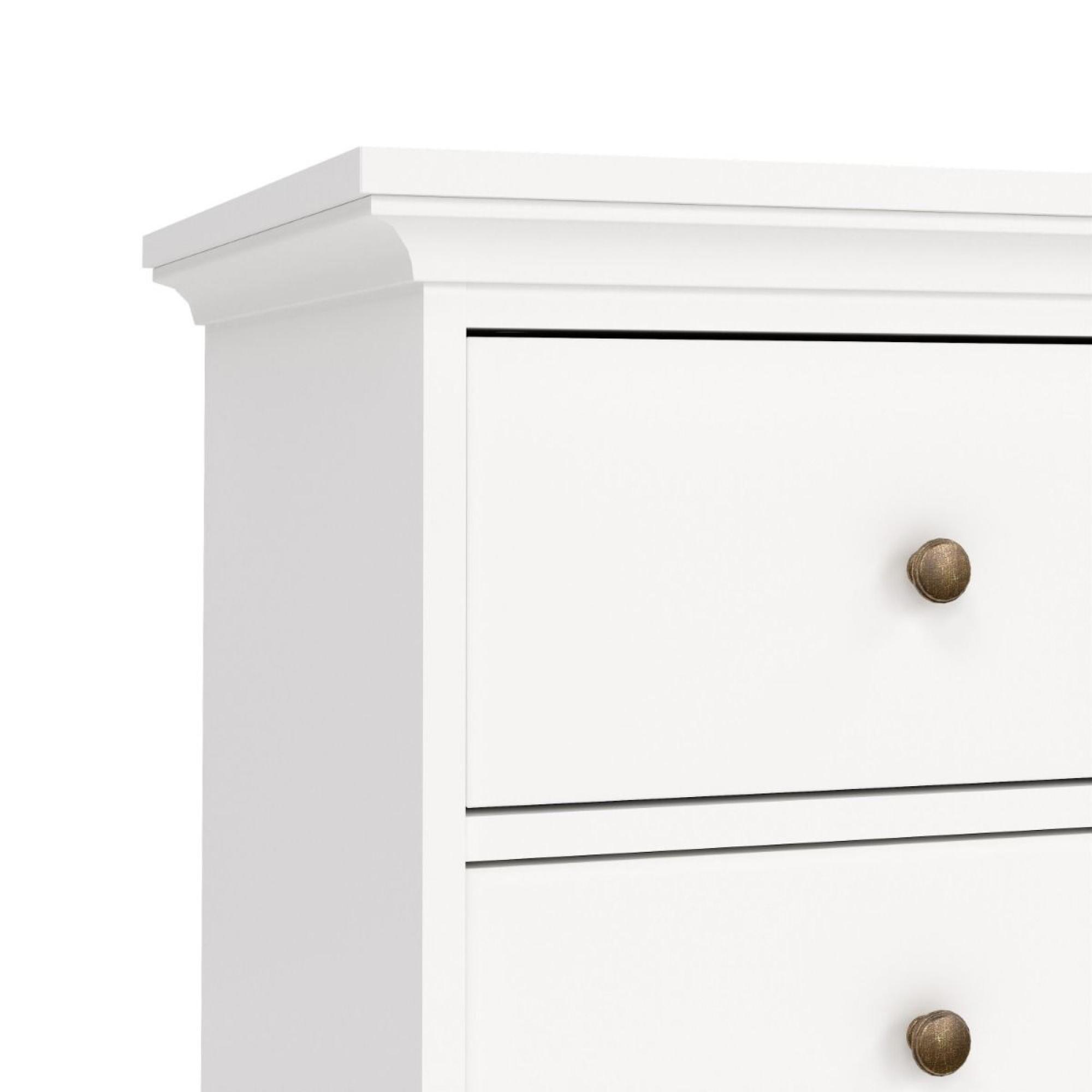 Paris Chest - 2+2 Drawer - White
