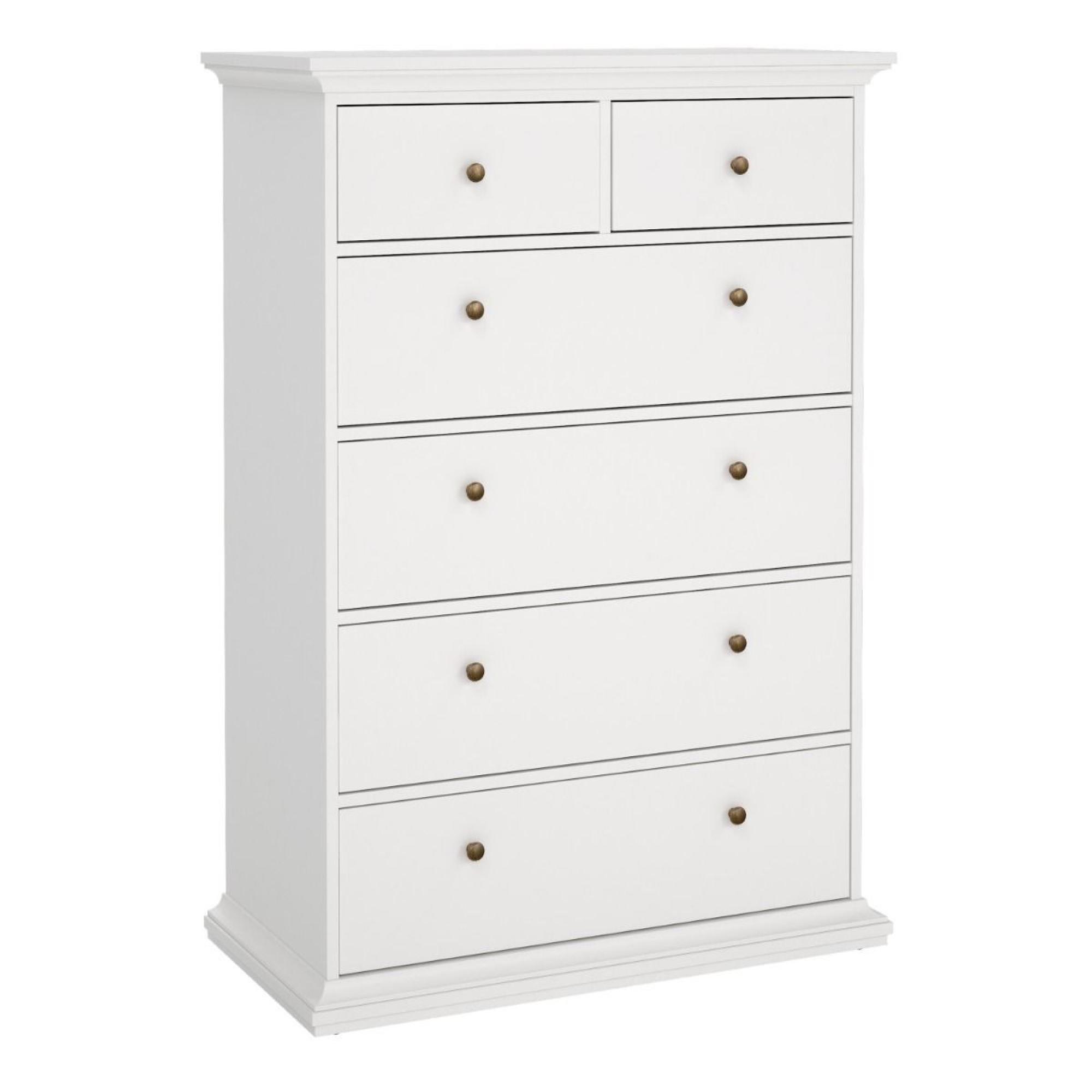 Paris Chest - 2+4 Drawer - White