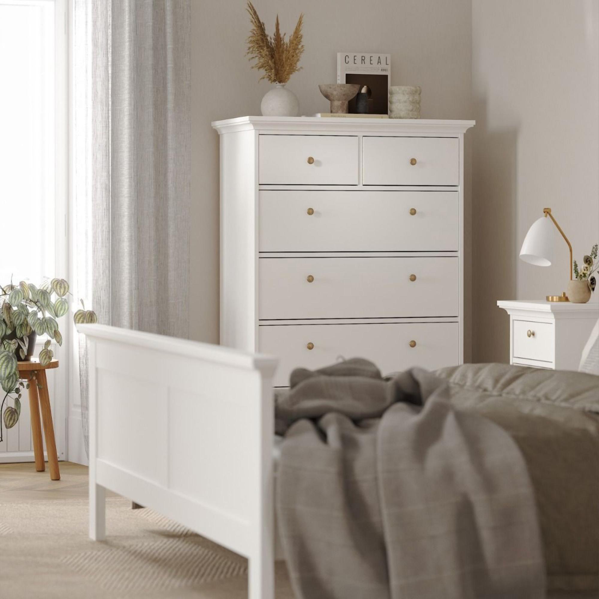 Paris Chest - 2+4 Drawer - White