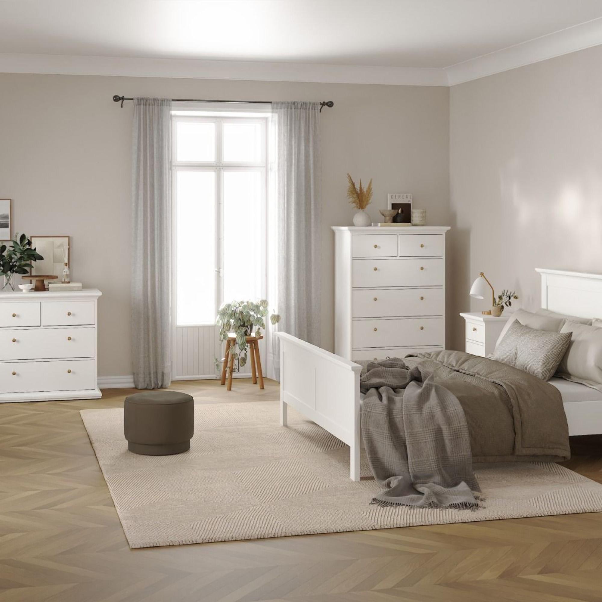 Paris Chest - 2+4 Drawer - White