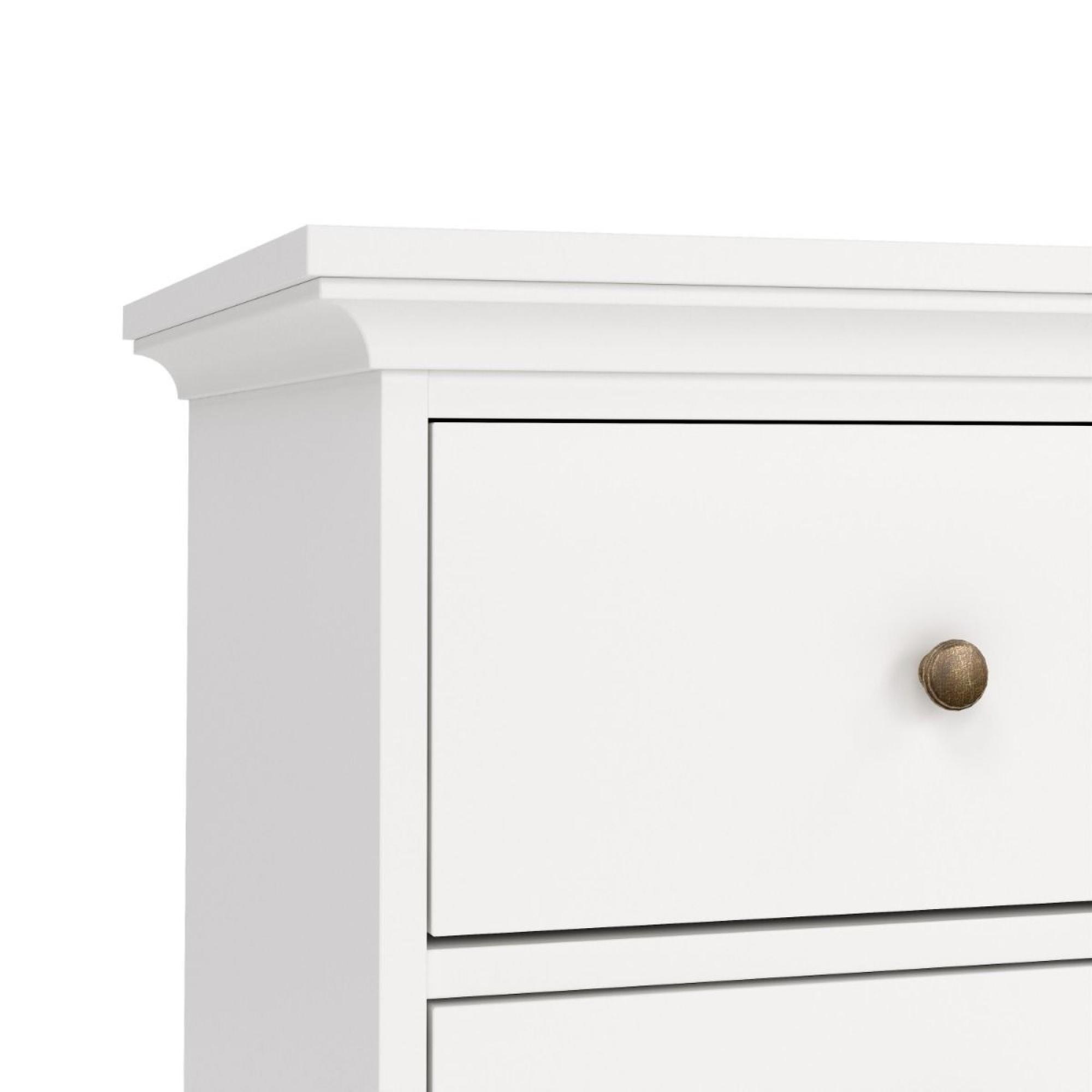 Paris Chest - 8 Drawer - Wide - White