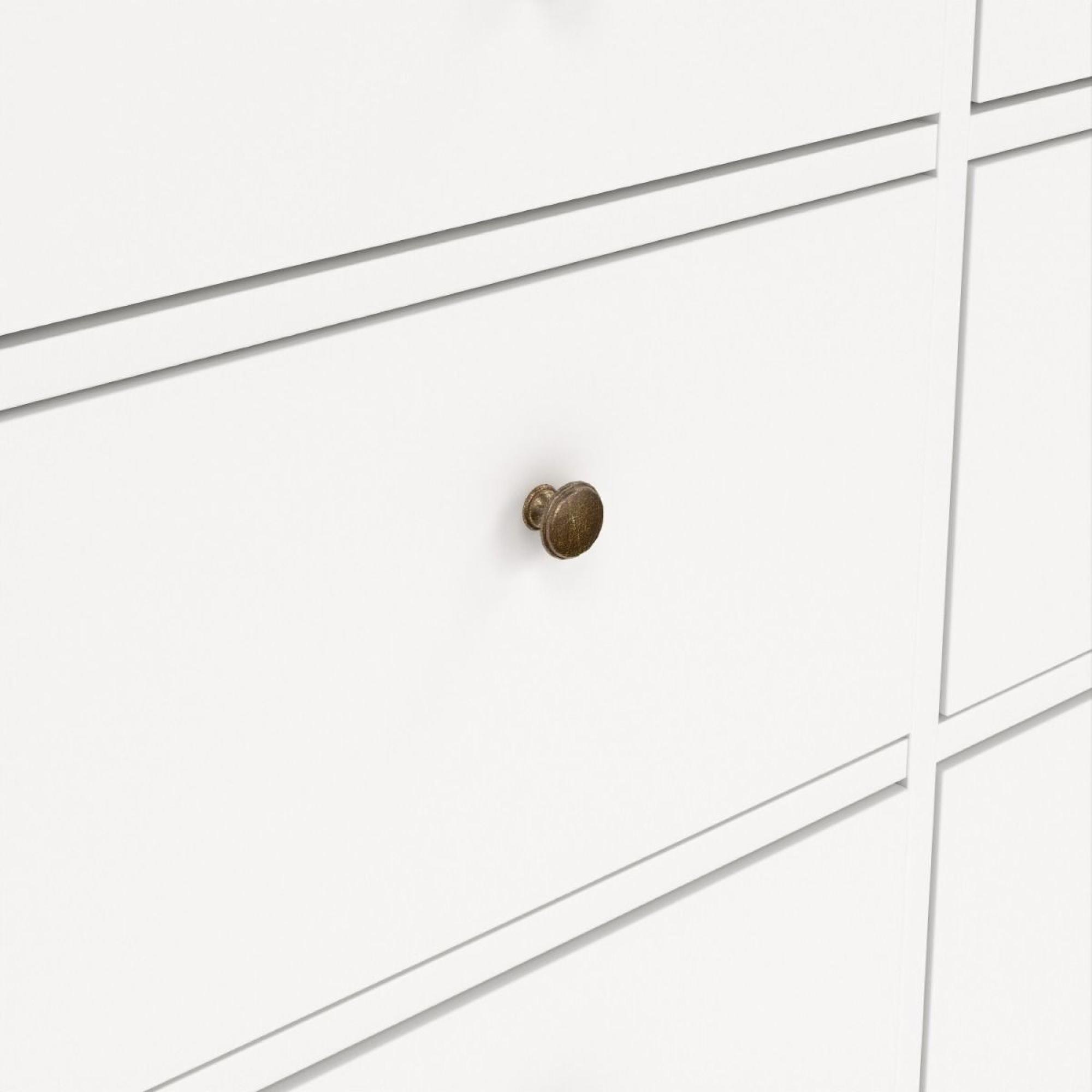 Paris Chest - 8 Drawer - Wide - White