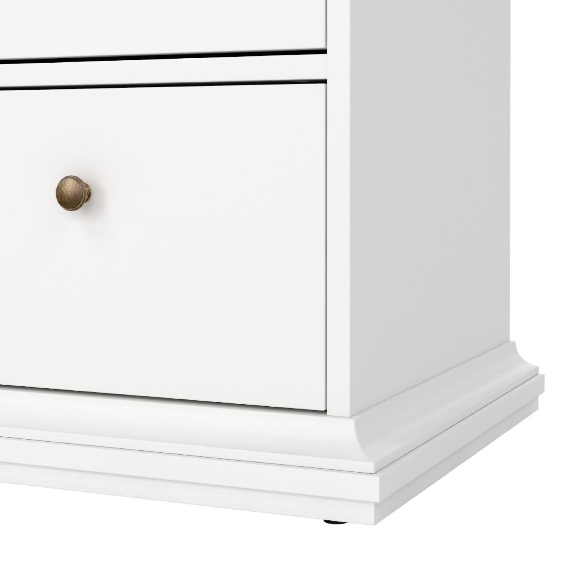 Paris Chest - 8 Drawer - Wide - White
