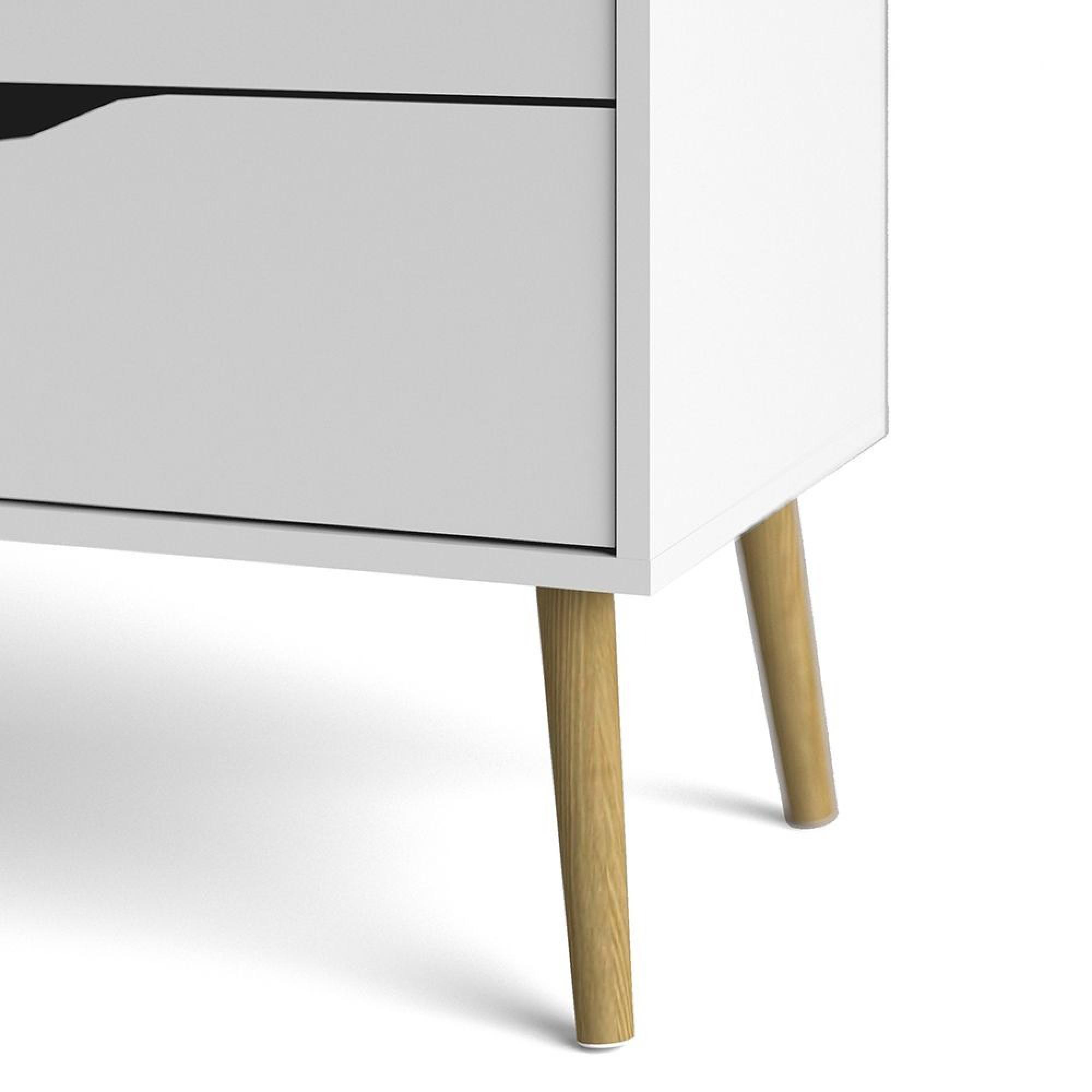 Oslo Chest - 4 Drawer - White and Oak