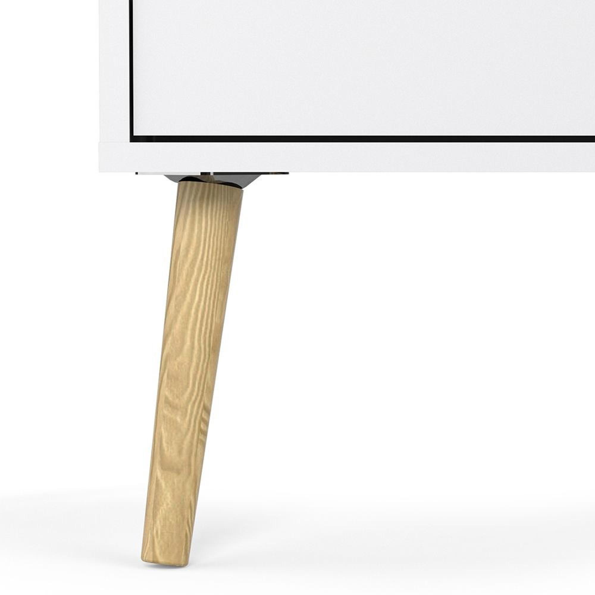 Oslo Chest - 5 Drawer - White and Oak