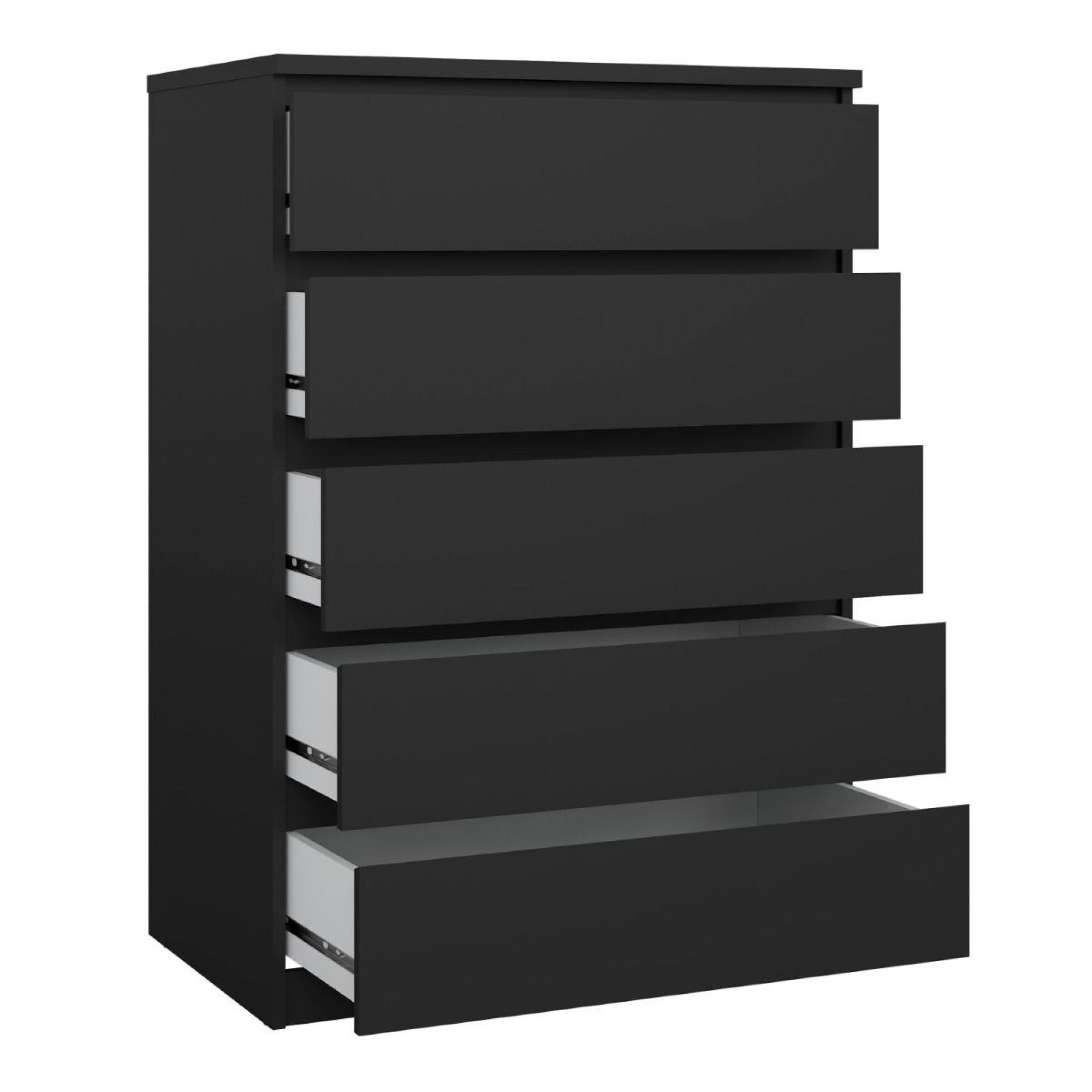 Naia Chest - 5 Drawer - Black