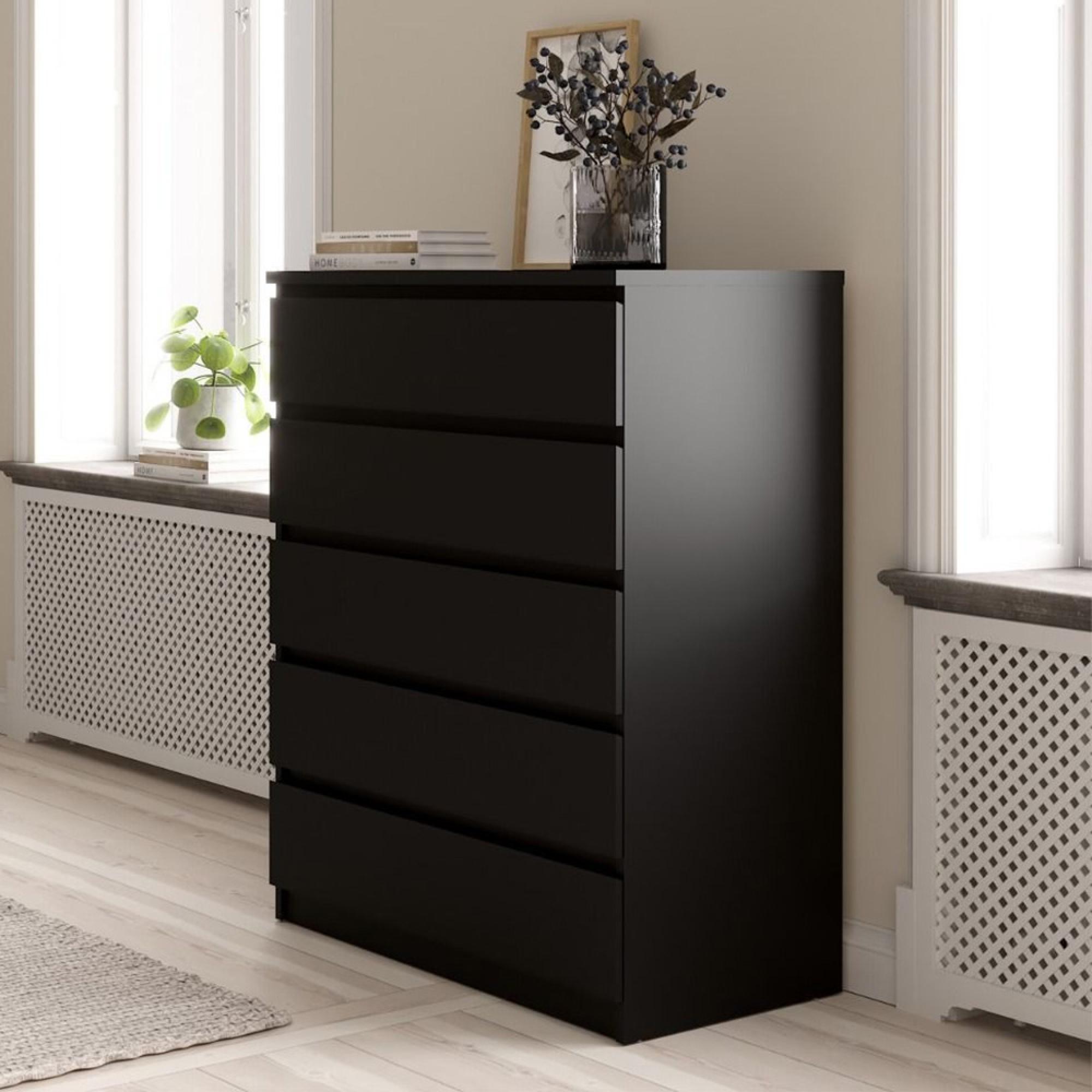 Naia Chest - 5 Drawer - Black