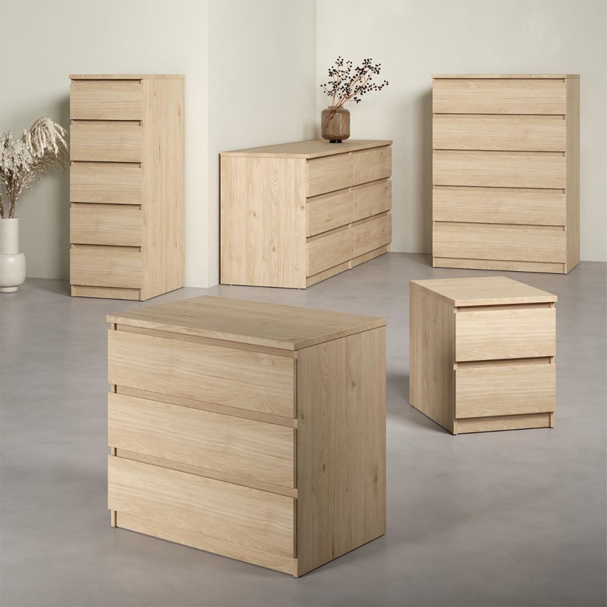 Naia Chest - 5 Drawer - Oak