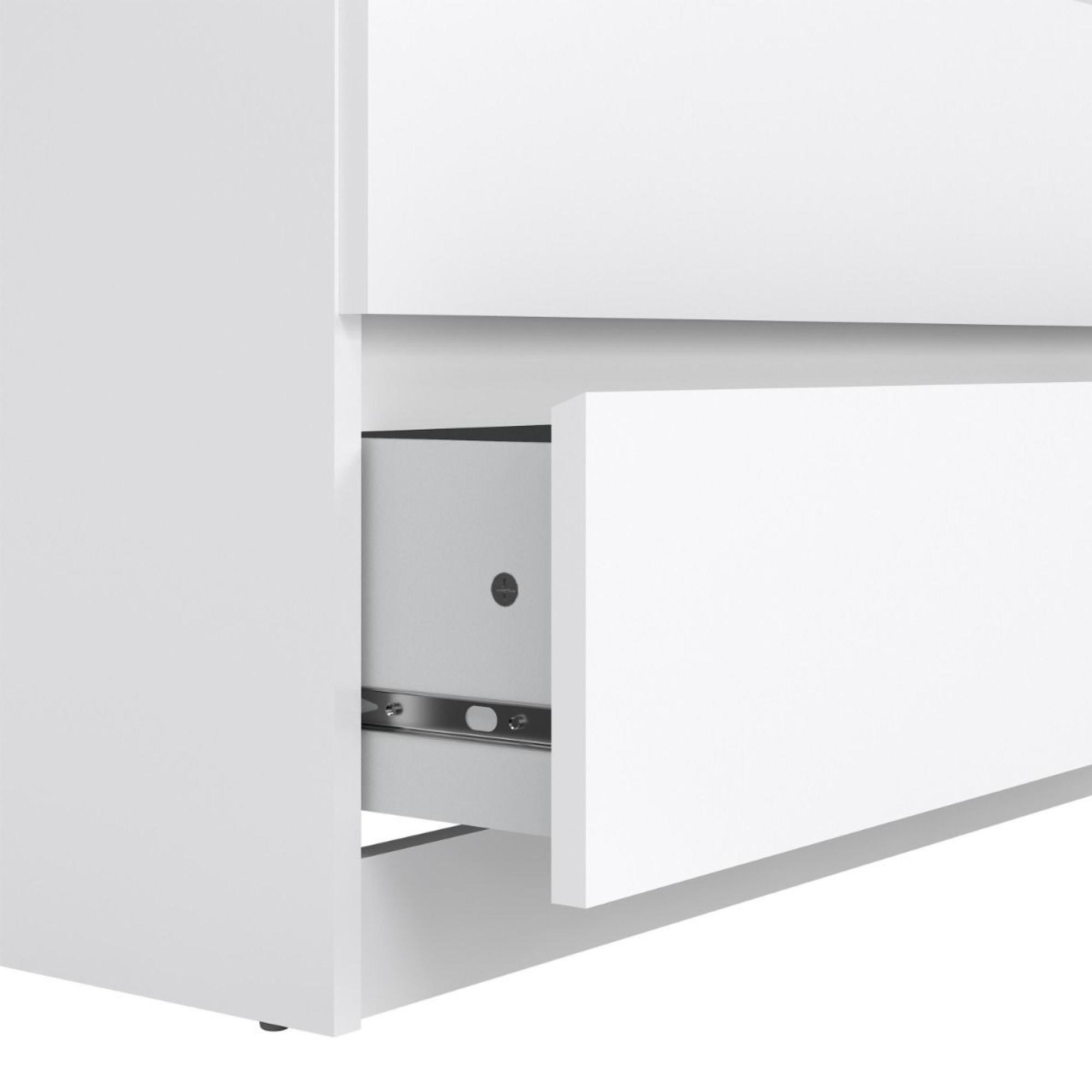 Naia Chest - 5 Drawer - White Gloss