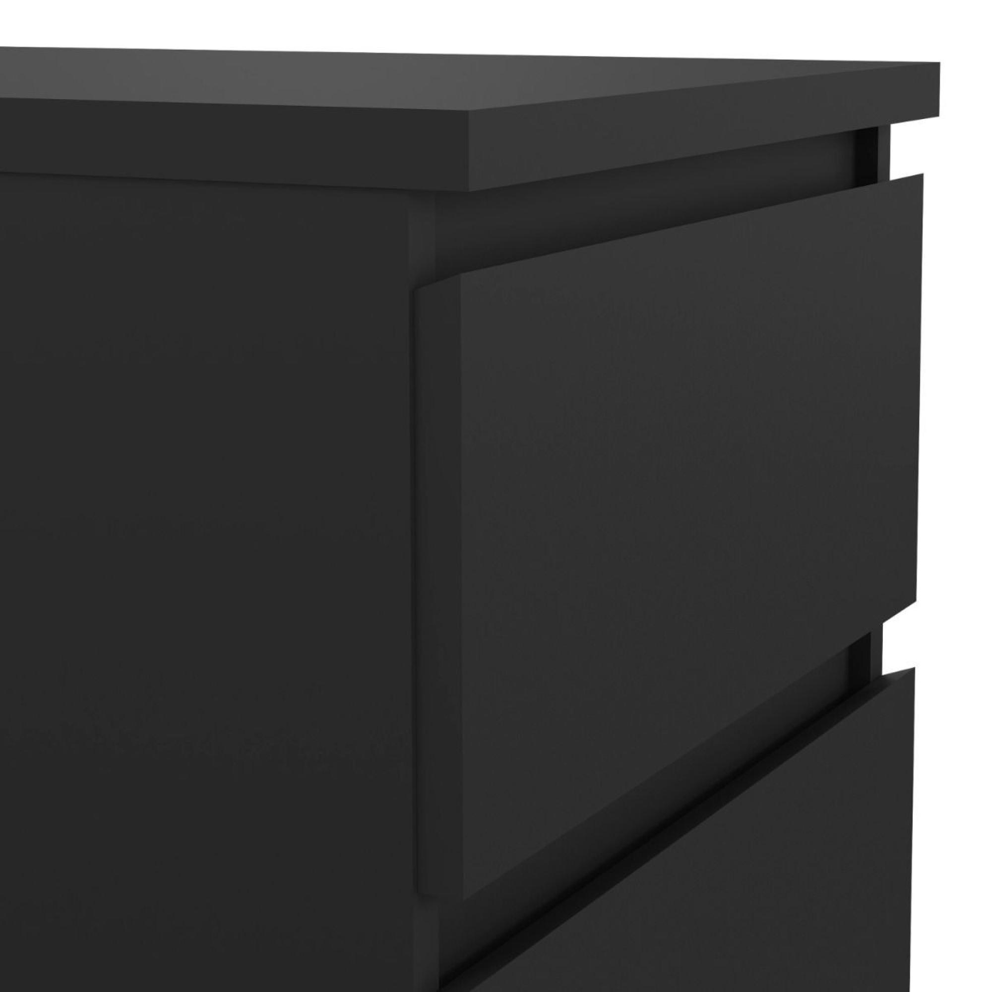 Naia Chest - 5 Drawer - Narrow - Black