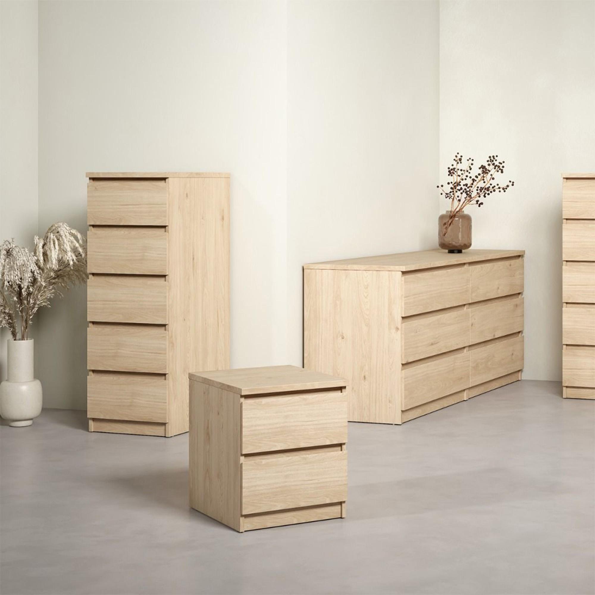 Naia Chest - 5 Drawer - Narrow - Oak