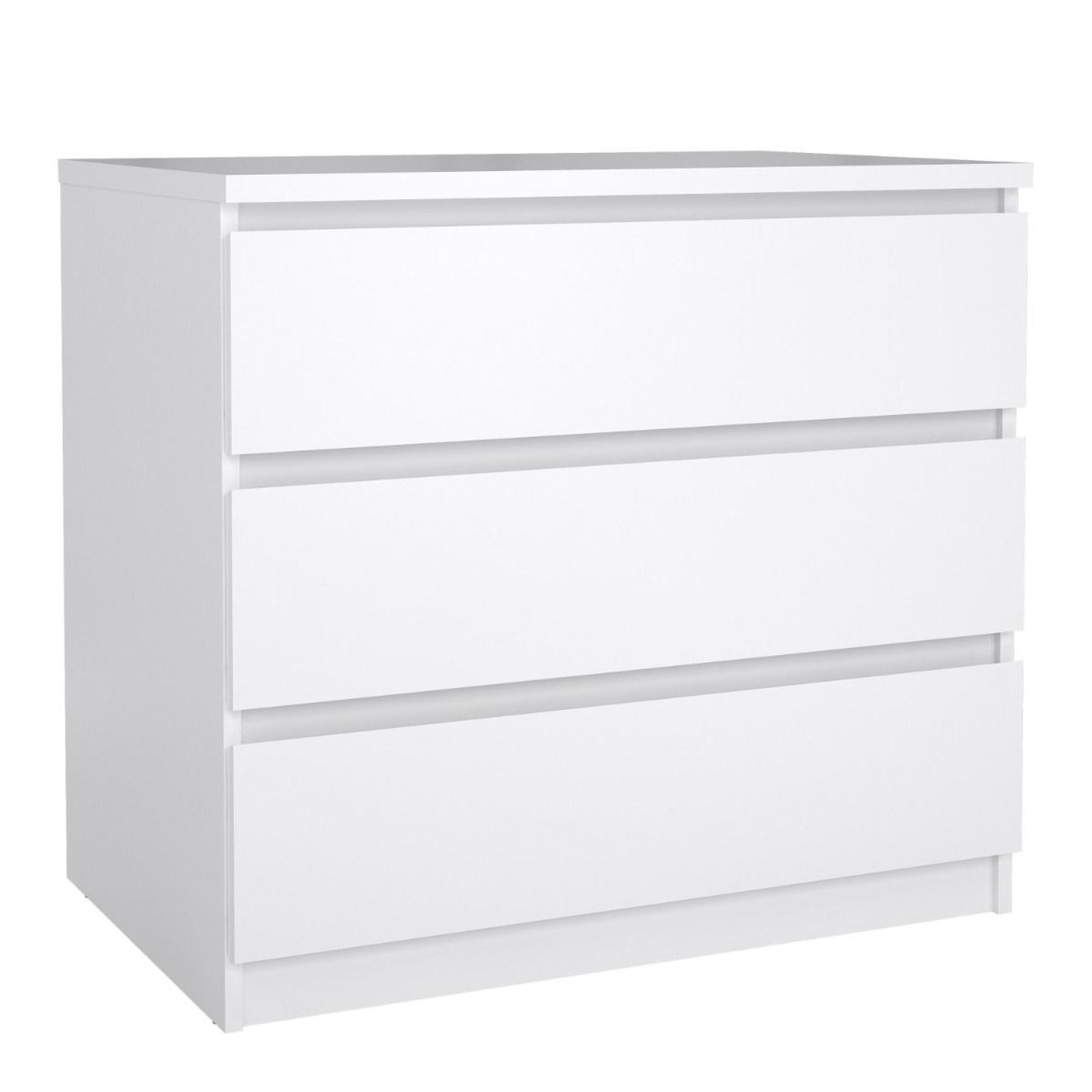 Naia Chest - 3 Drawer - Small - White Gloss
