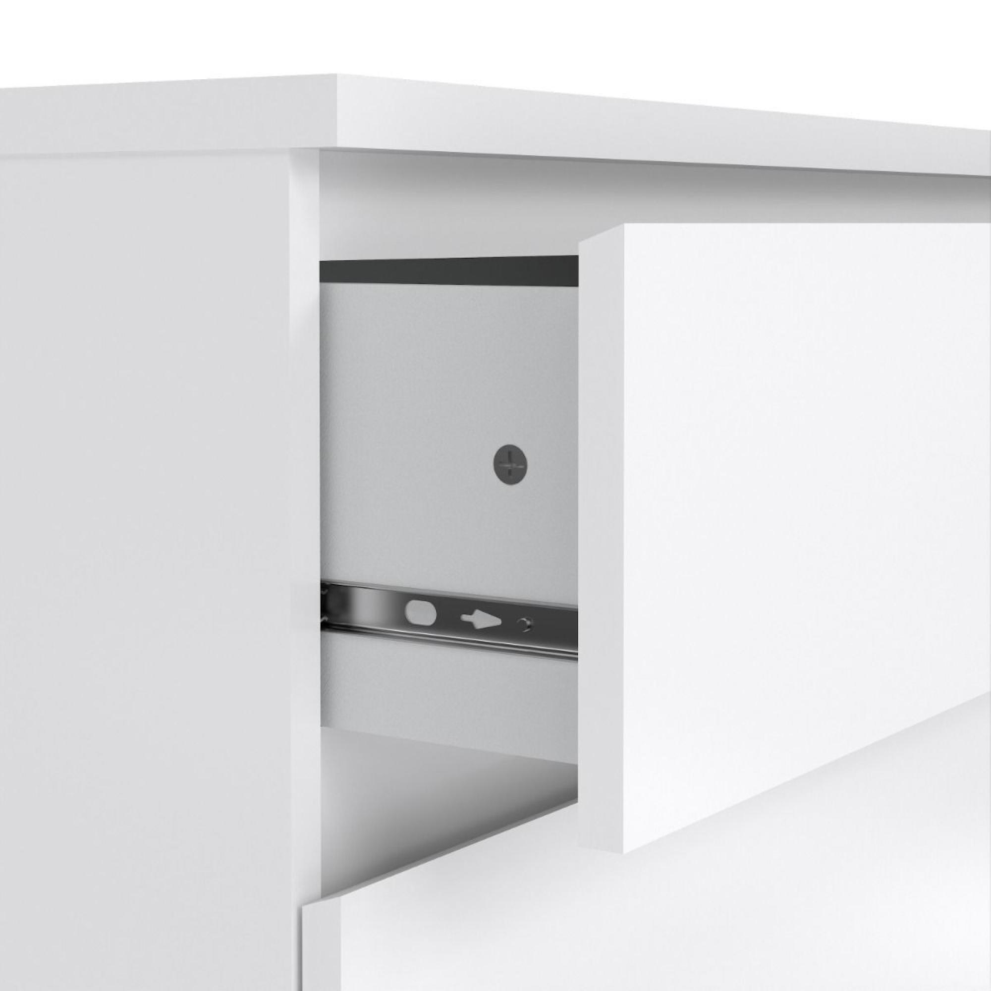 Naia Chest - 3 Drawer - Small - White Gloss