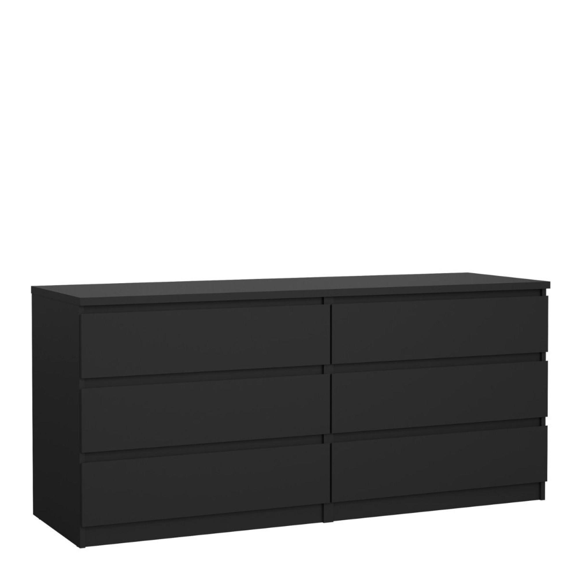 Naia Chest - 6 Drawer - Wide - Black